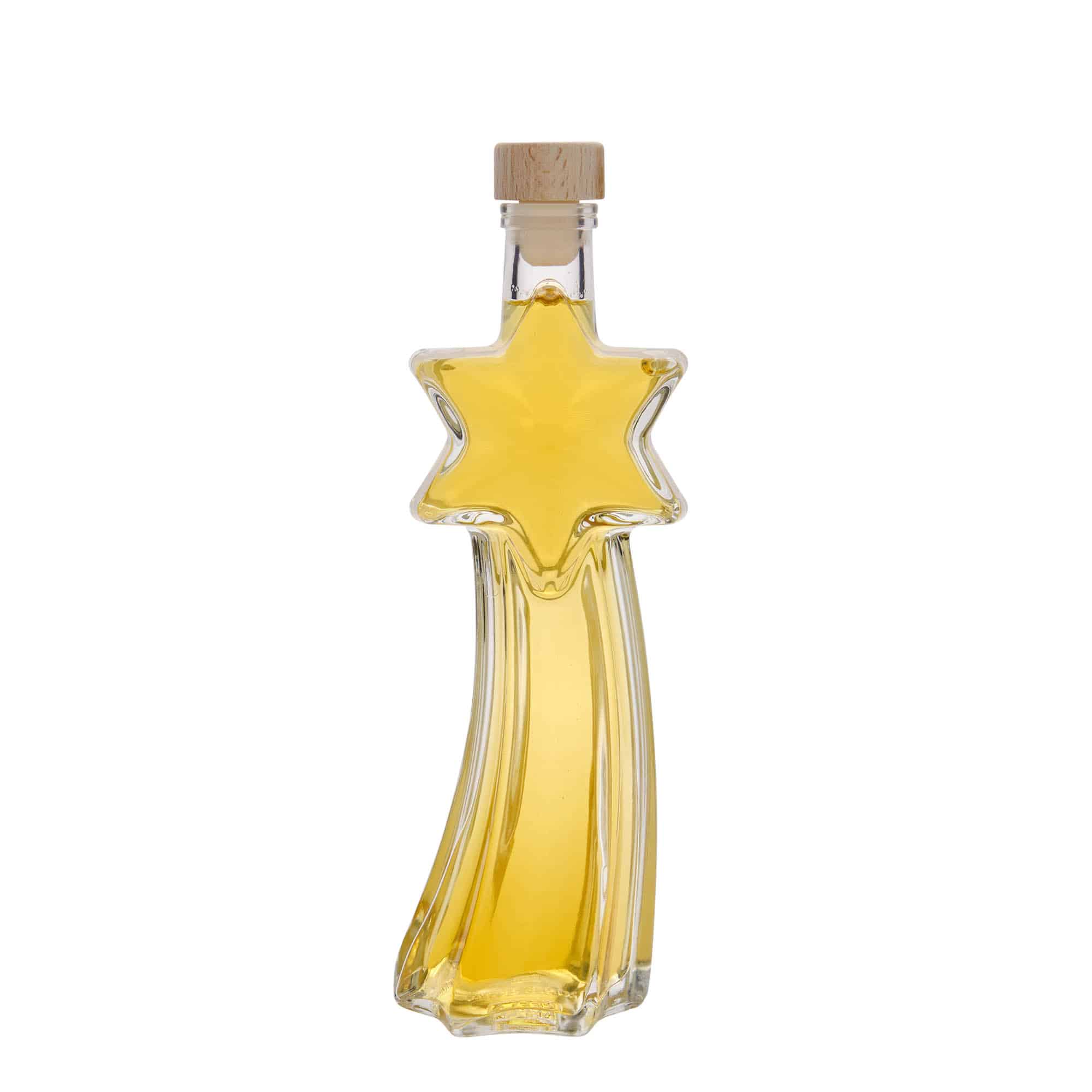 200 ml glass bottle 'Shooting Star', opening: cork