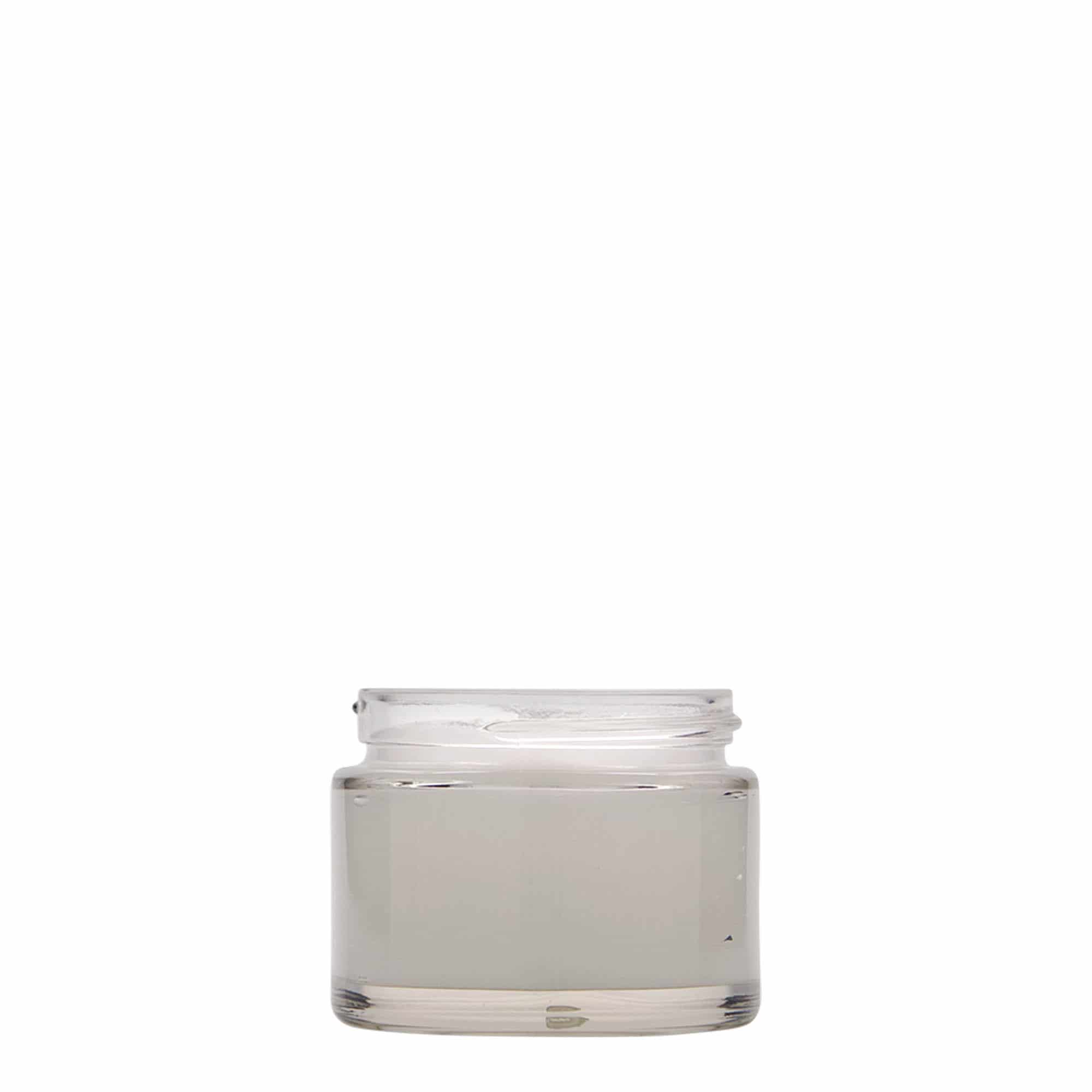 50 ml cosmetic jar 'Beauty', glass, closure: screw cap