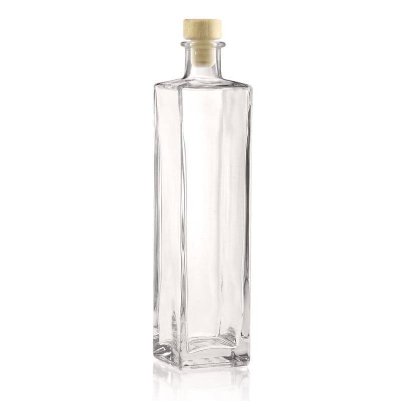 500 ml glass bottle 'Rafaello', square, closure: cork