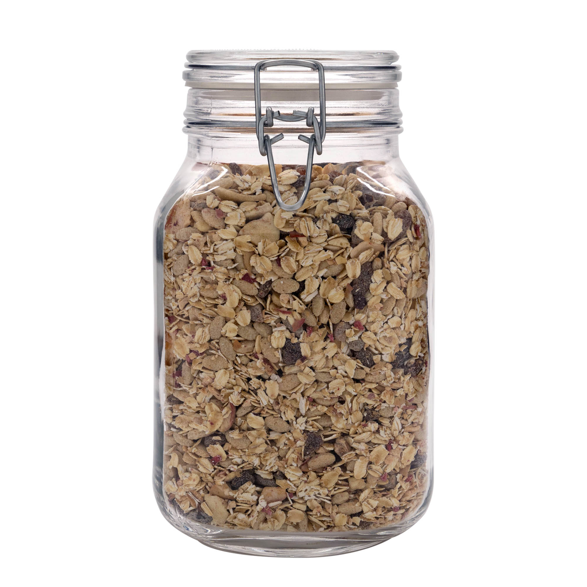 2,000 ml wire bail jar 'Fido', square, opening: wire bail closure 2,000 ml wire bail jar 'Fido', square, opening: wire bail closure