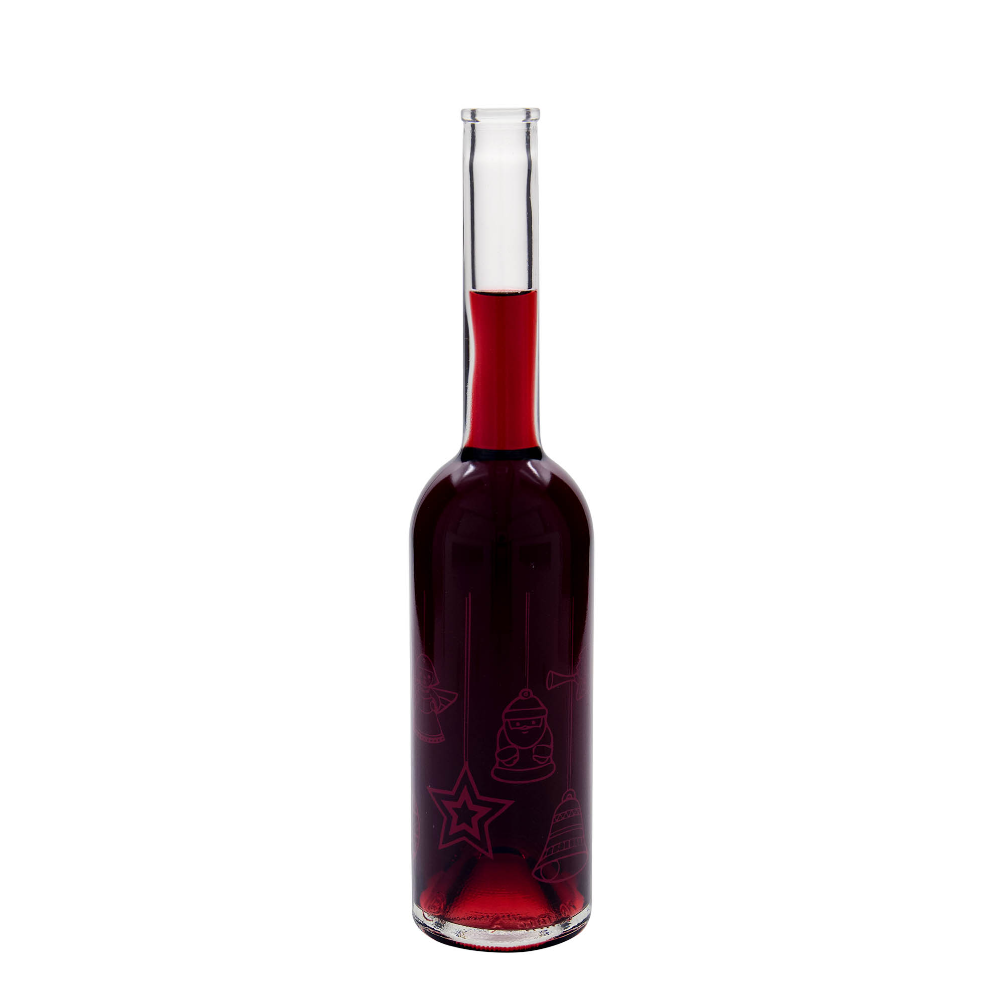 500 ml glass bottle 'Opera', design: stars, opening: cork 500 ml glass bottle 'Opera', design: stars, opening: cork