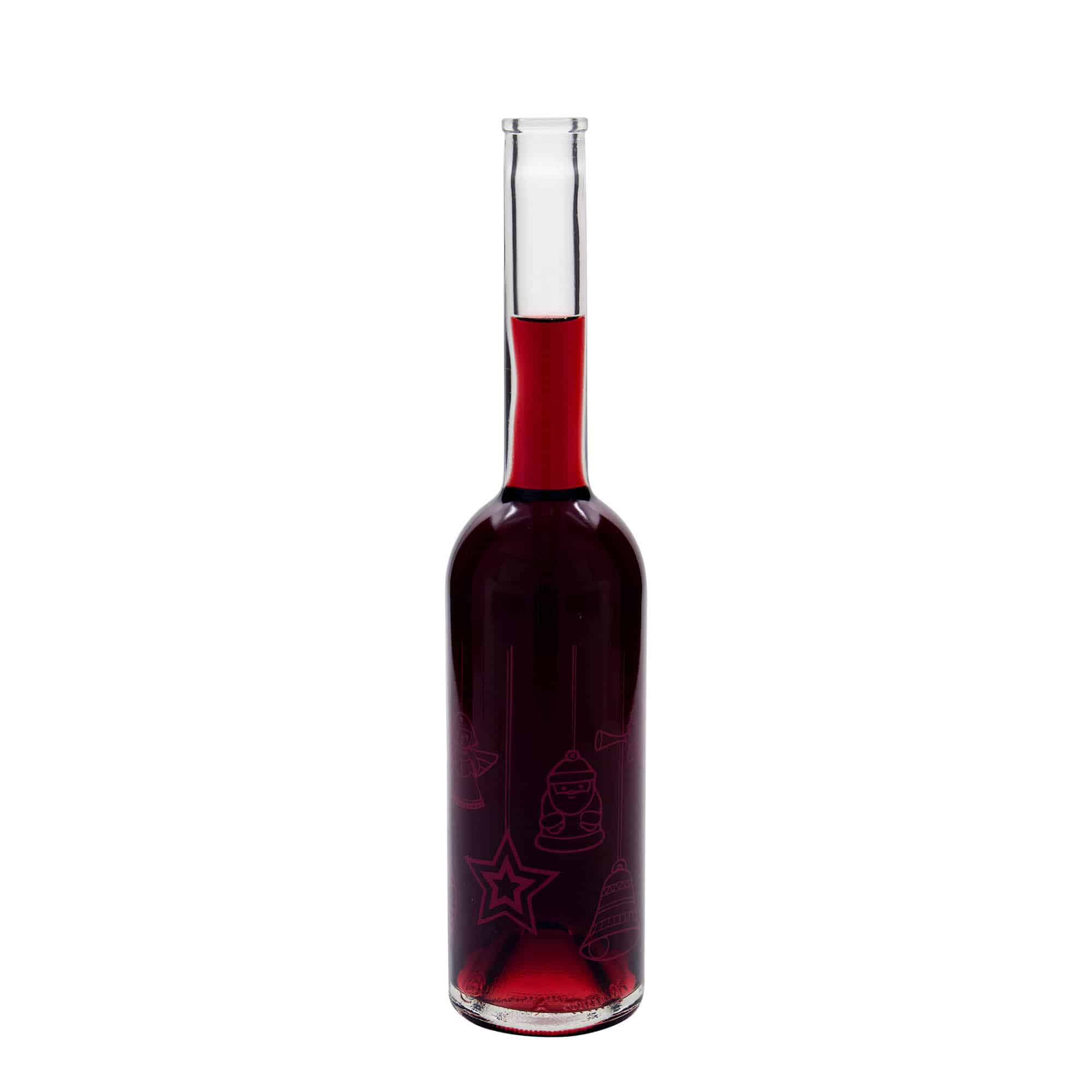 500 ml glass bottle ‘Opera’, design: stars, opening: cork