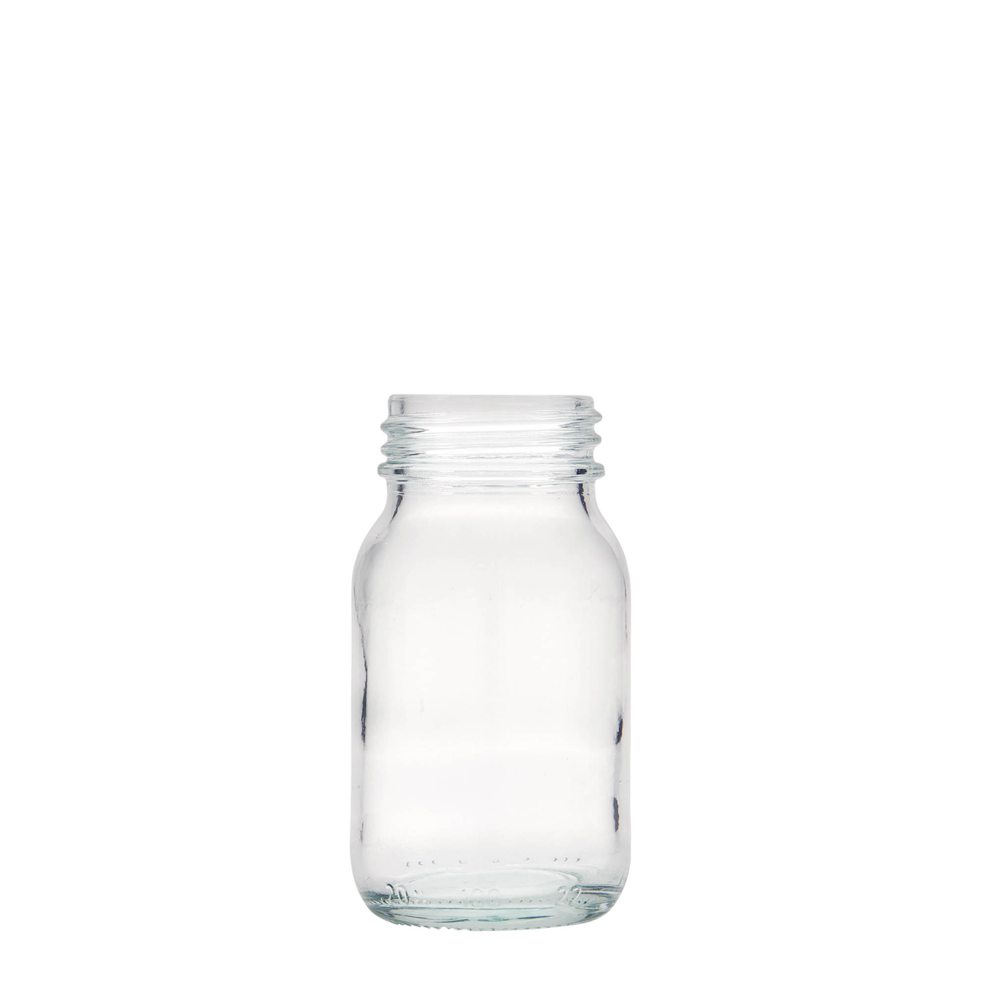 100 ml wide-neck glass, opening: DIN 40