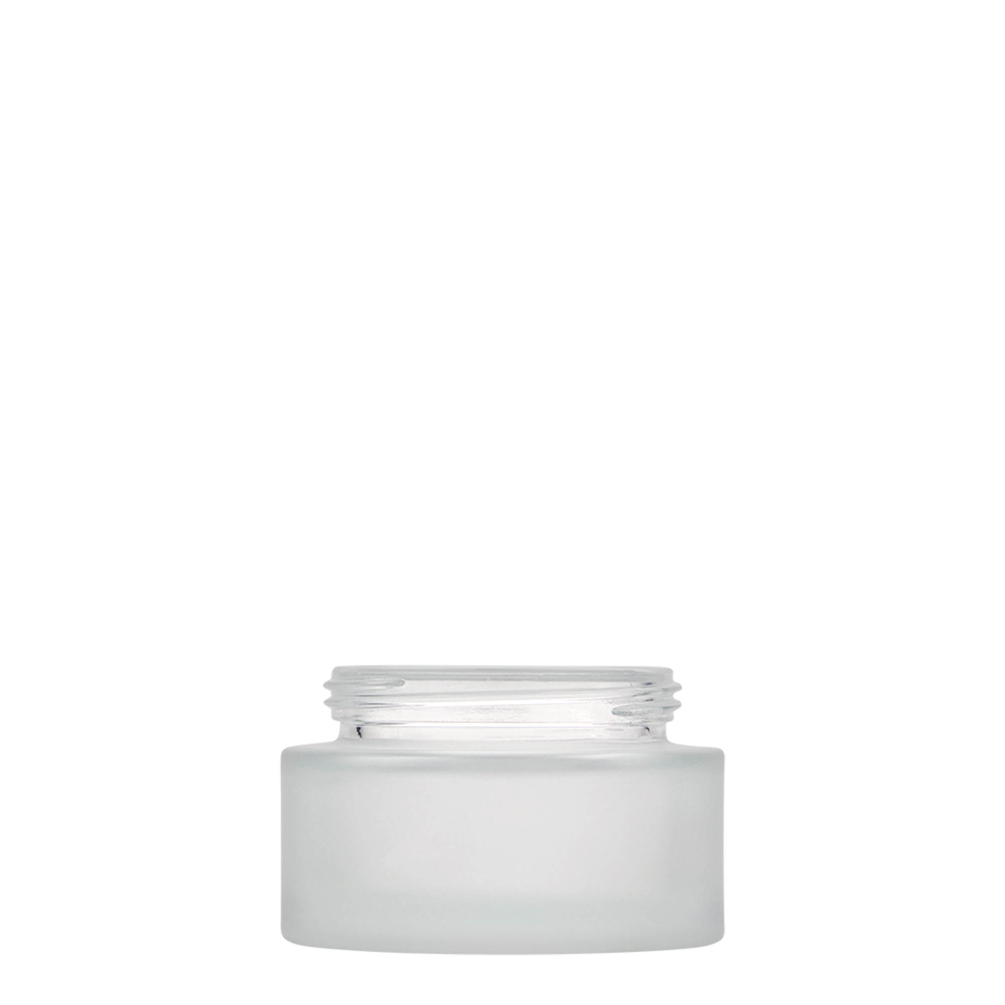 50 ml jar 'Platinum Edition', glass, frosted, opening: screw cap 50 ml jar 'Platinum Edition', glass, frosted, opening: screw cap