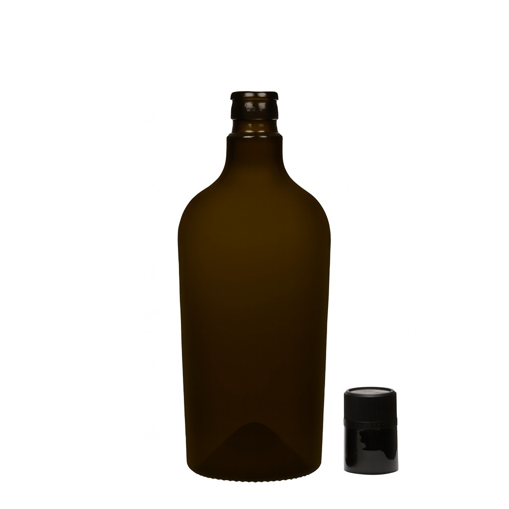 750 ml vinegar/oil bottle 'Oleum', glass, antique green, mouth: DOP 750 ml vinegar/oil bottle 'Oleum', glass, antique green, mouth: DOP