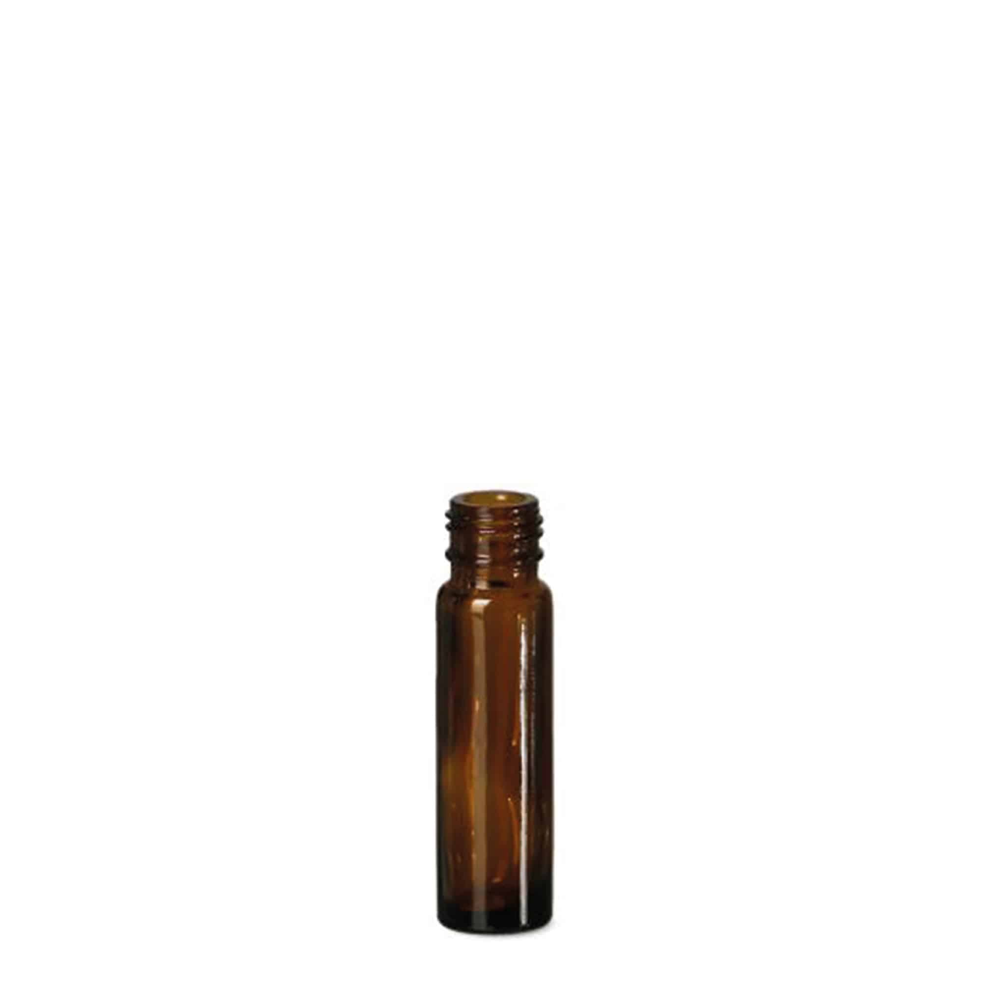 10 ml roll-on bottle, glass, brown, opening: screw cap