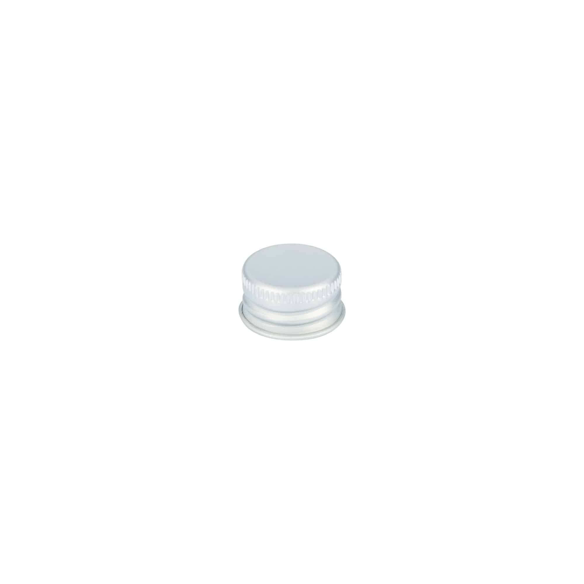 Screw cap, metal, silver, for opening: 20/410