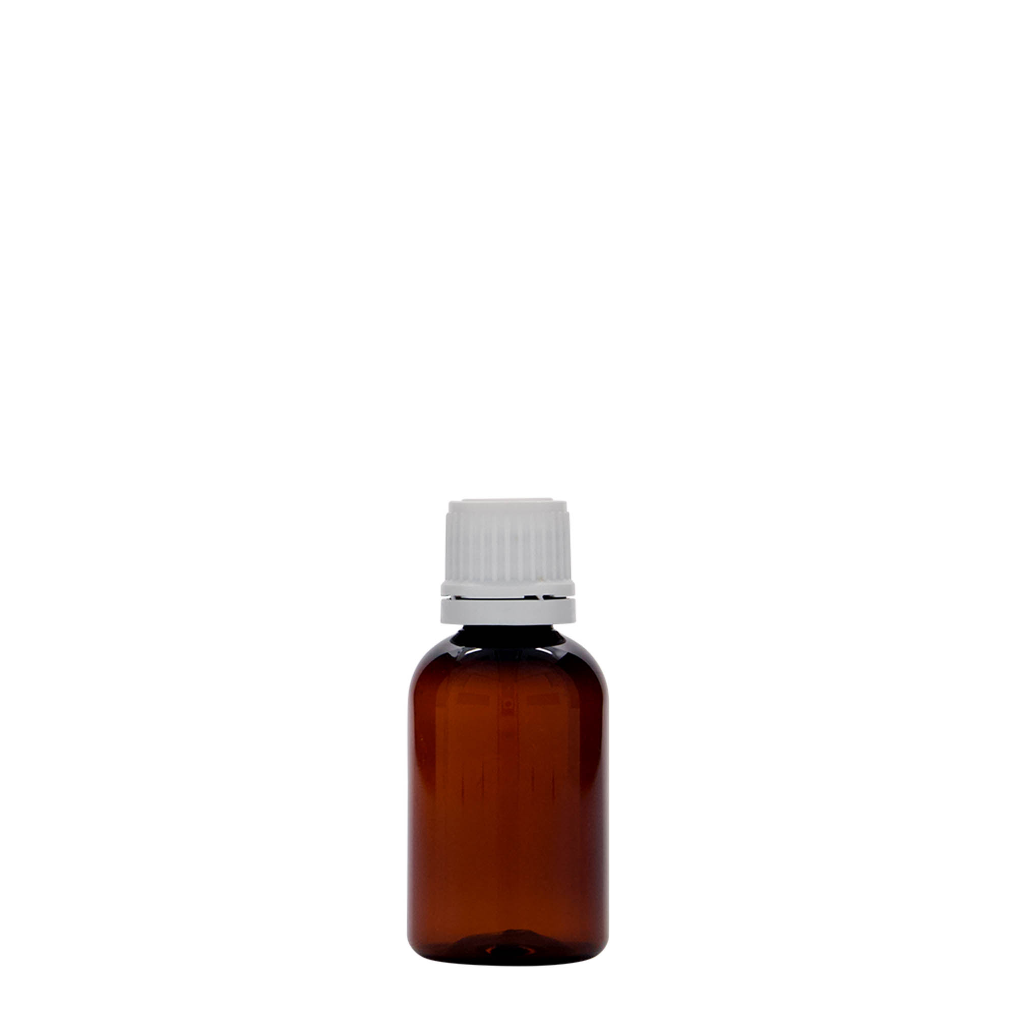 30 ml PET medical bottle 'Easy Living', brown, plastic, opening: DIN 18 30 ml PET medical bottle 'Easy Living', brown, plastic, opening: DIN 18