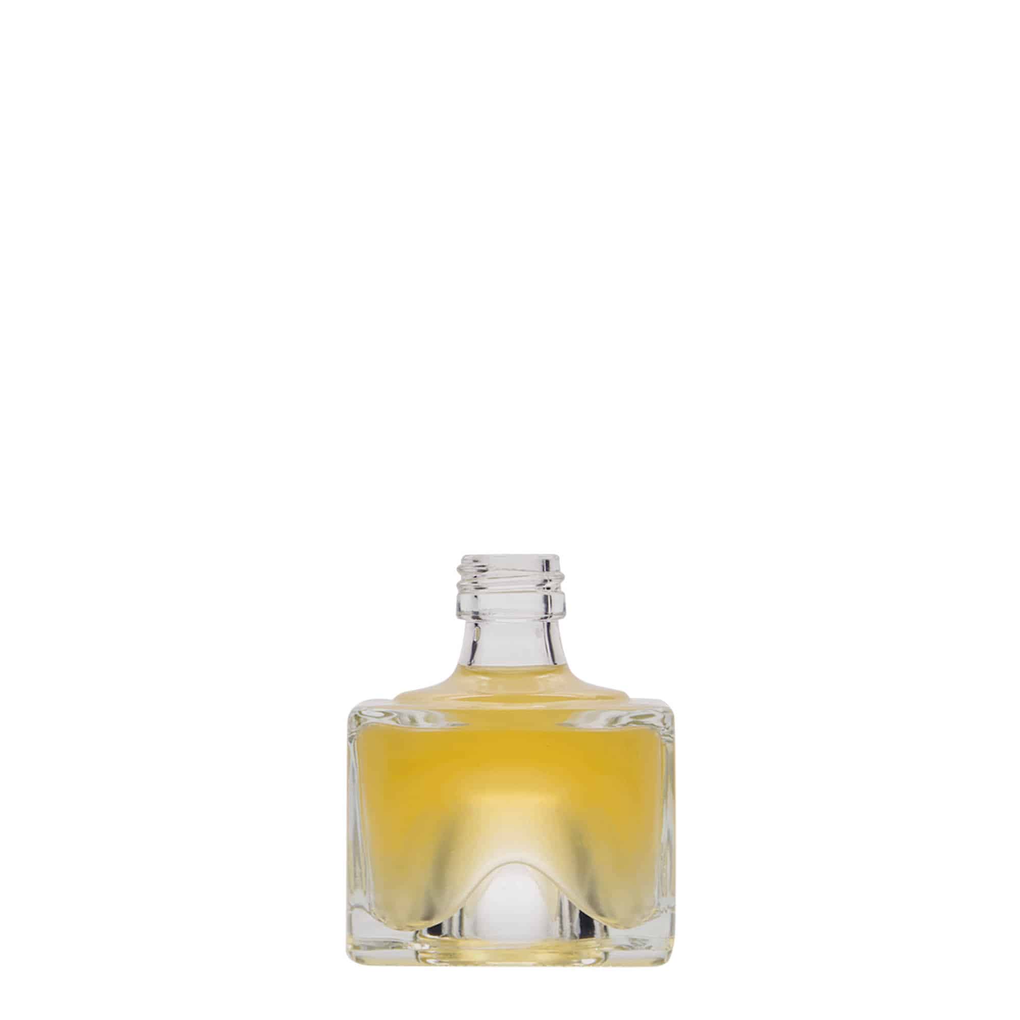 40 ml glass bottle 'Cocolores', square, opening: PP 18