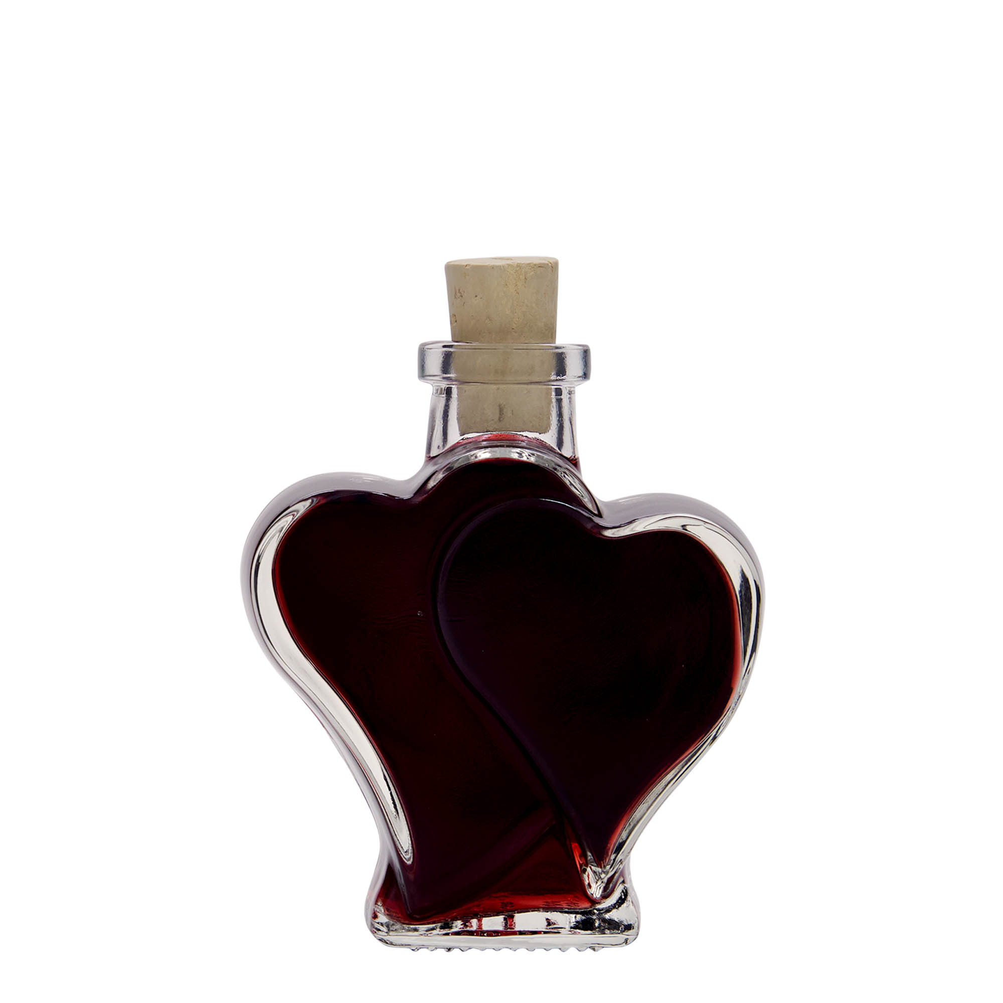 200 ml glass bottle 'Doppelherz', opening: cork 200 ml glass bottle 'Doppelherz', opening: cork