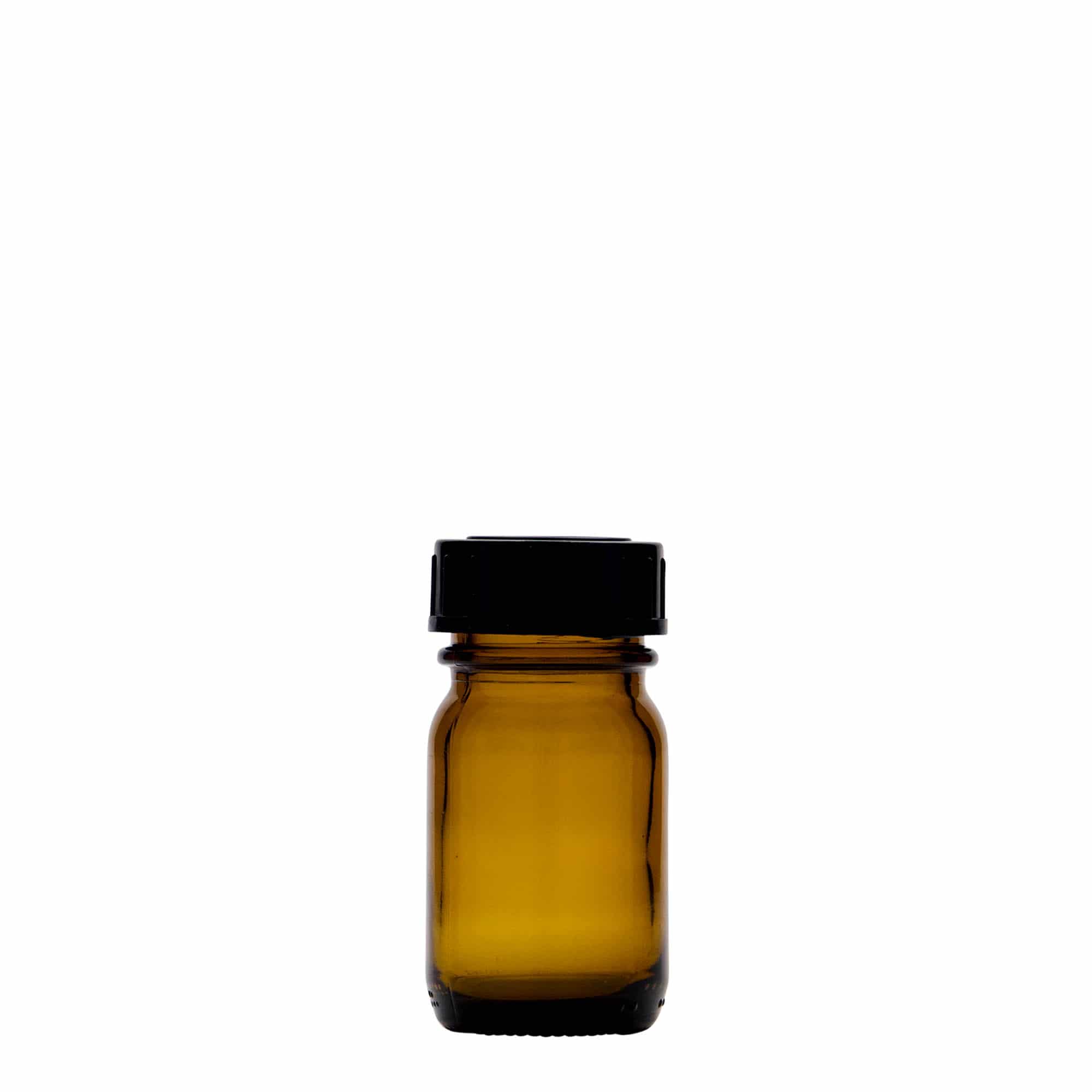 30 ml wide-neck glass, brown, opening: DIN 32