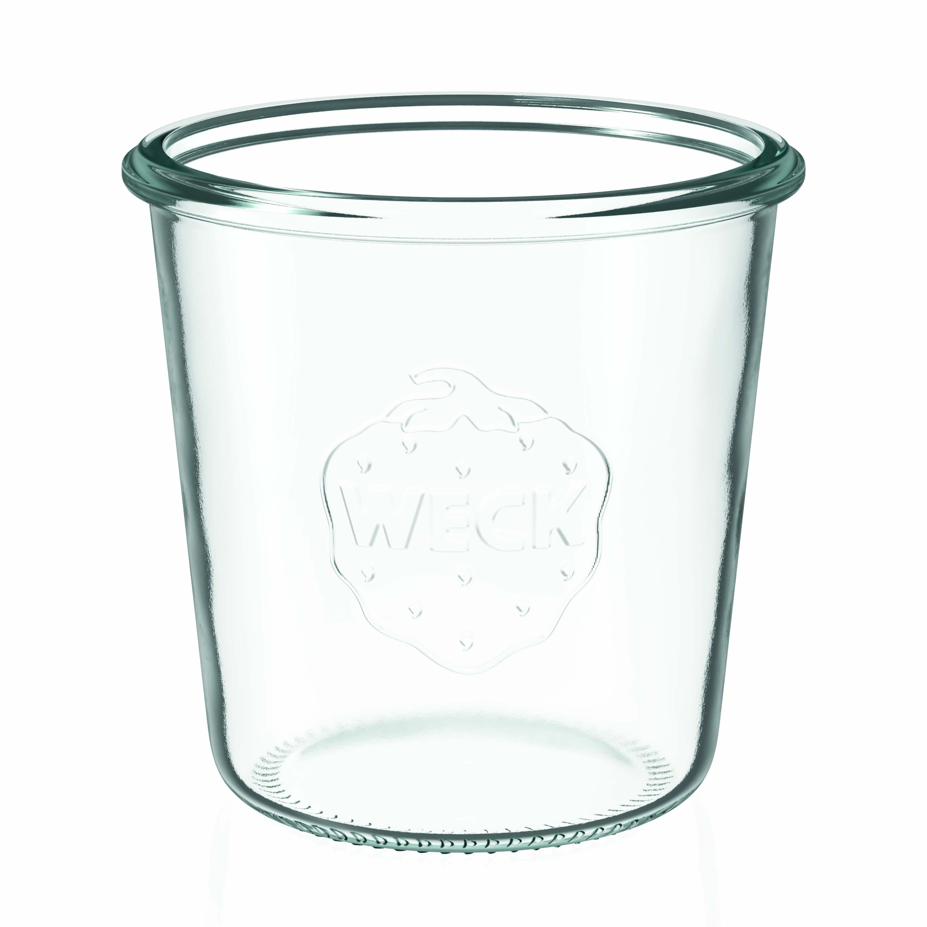 6x 580 ml WECK inverted jar with glass lid RR 100