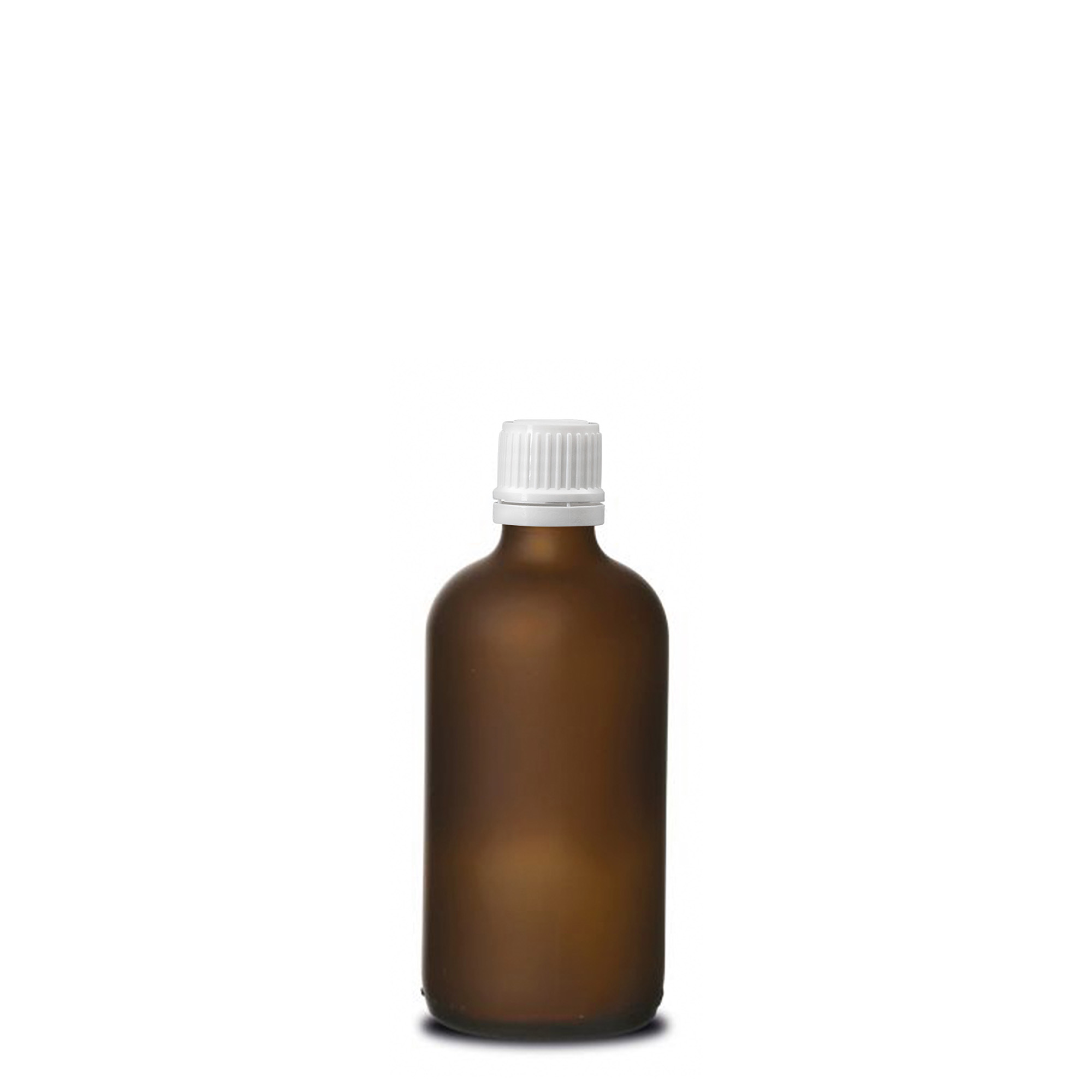 100 ml medical bottle, glass, brown frosted, opening: DIN 18 100 ml medical bottle, glass, brown frosted, opening: DIN 18