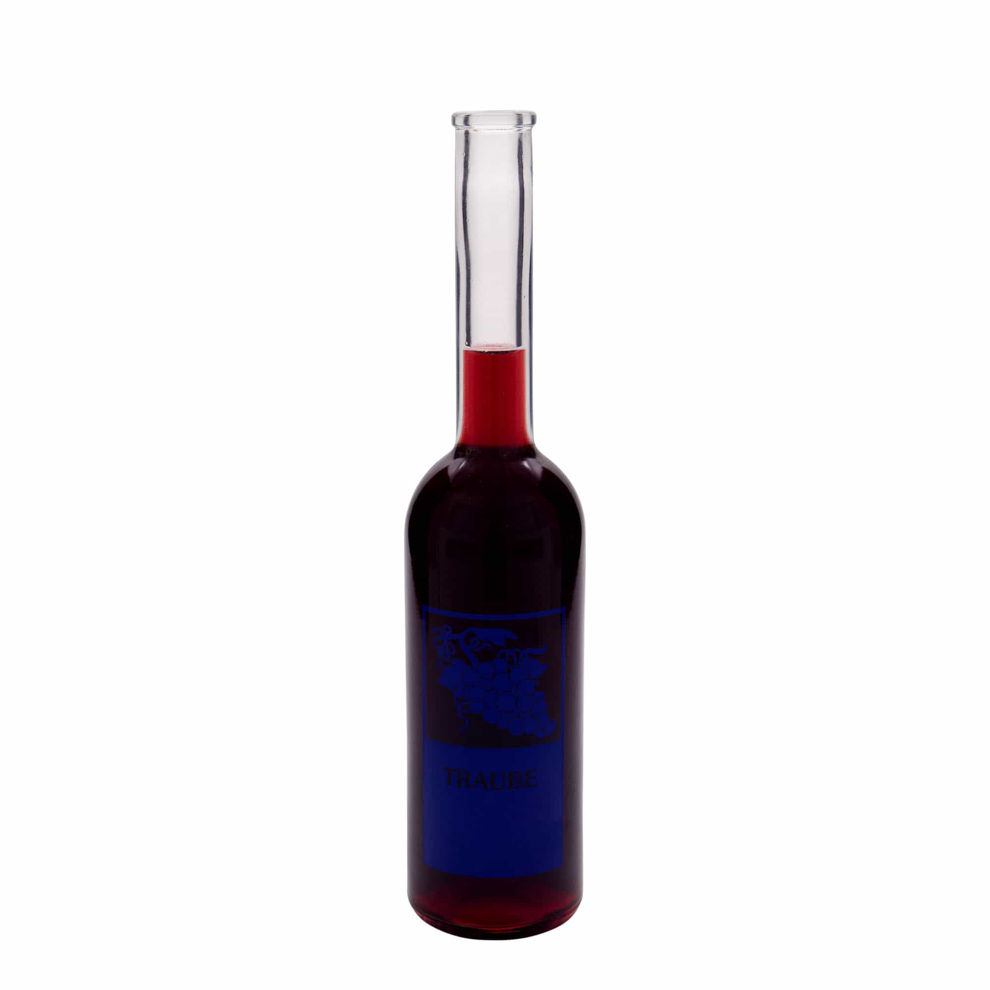 500 ml glass bottle 'Opera', motif: grape, opening: cork