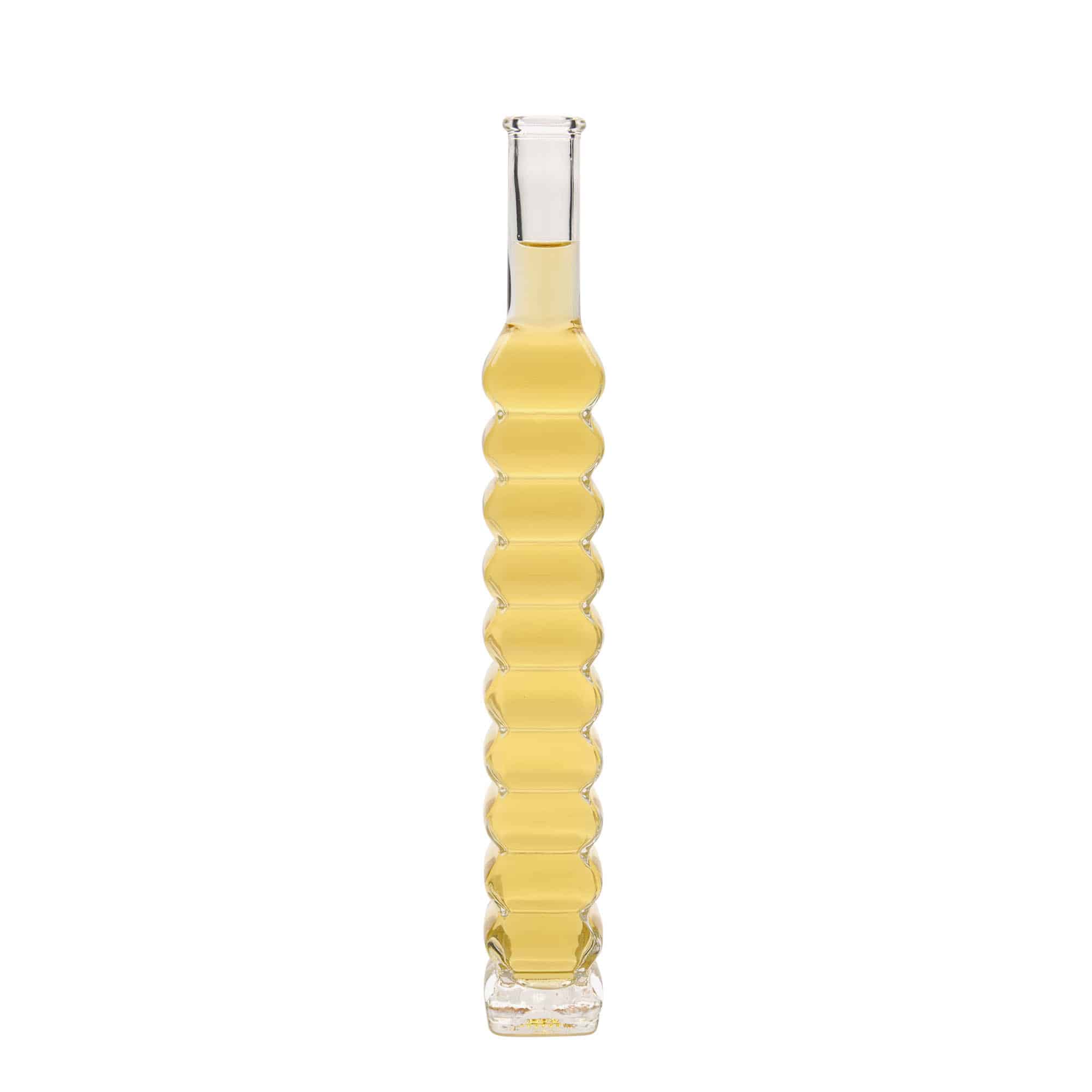200 ml glass bottle ‘Roma, square, opening: cork’