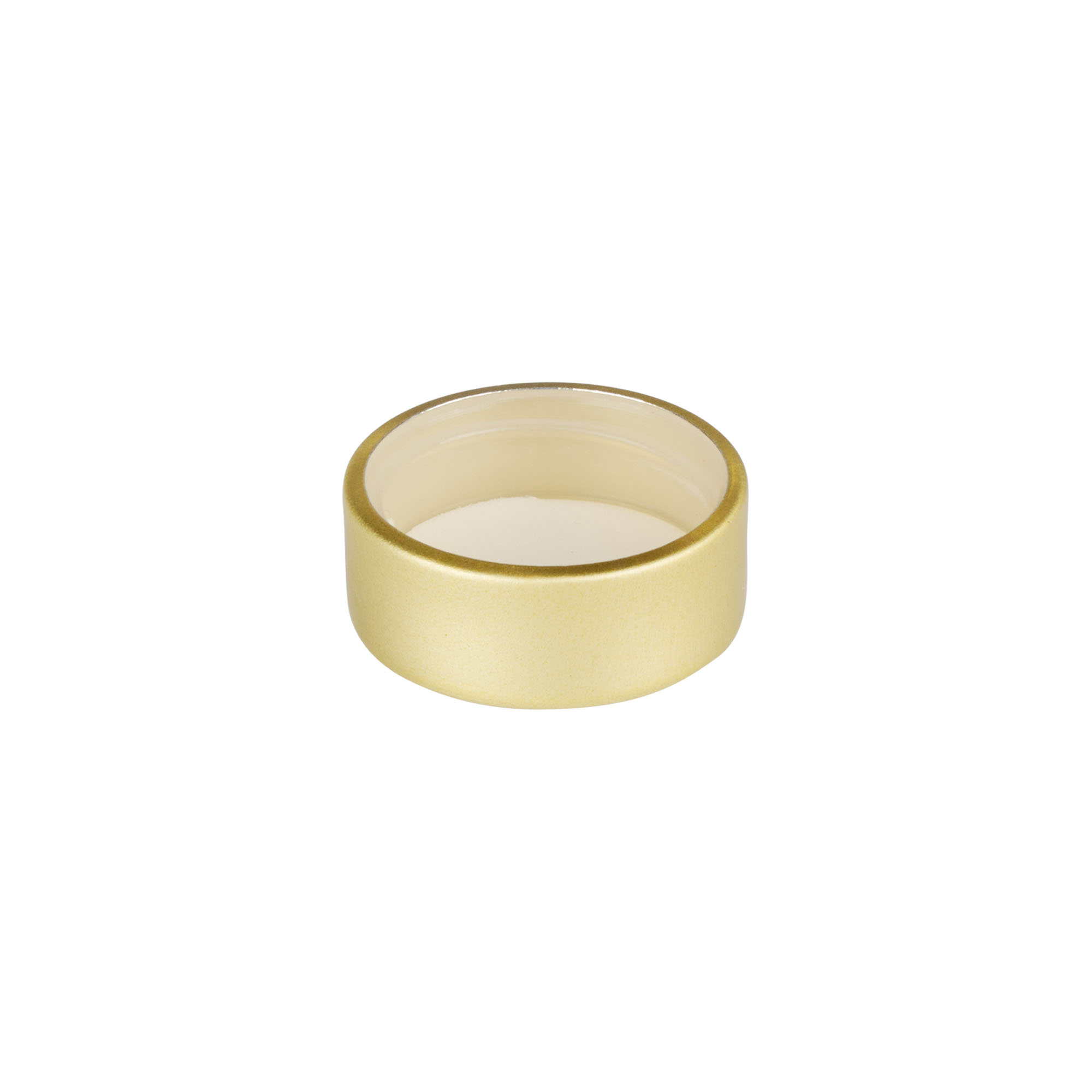 Screw cap, metal, gold, for opening: GPI 28/400