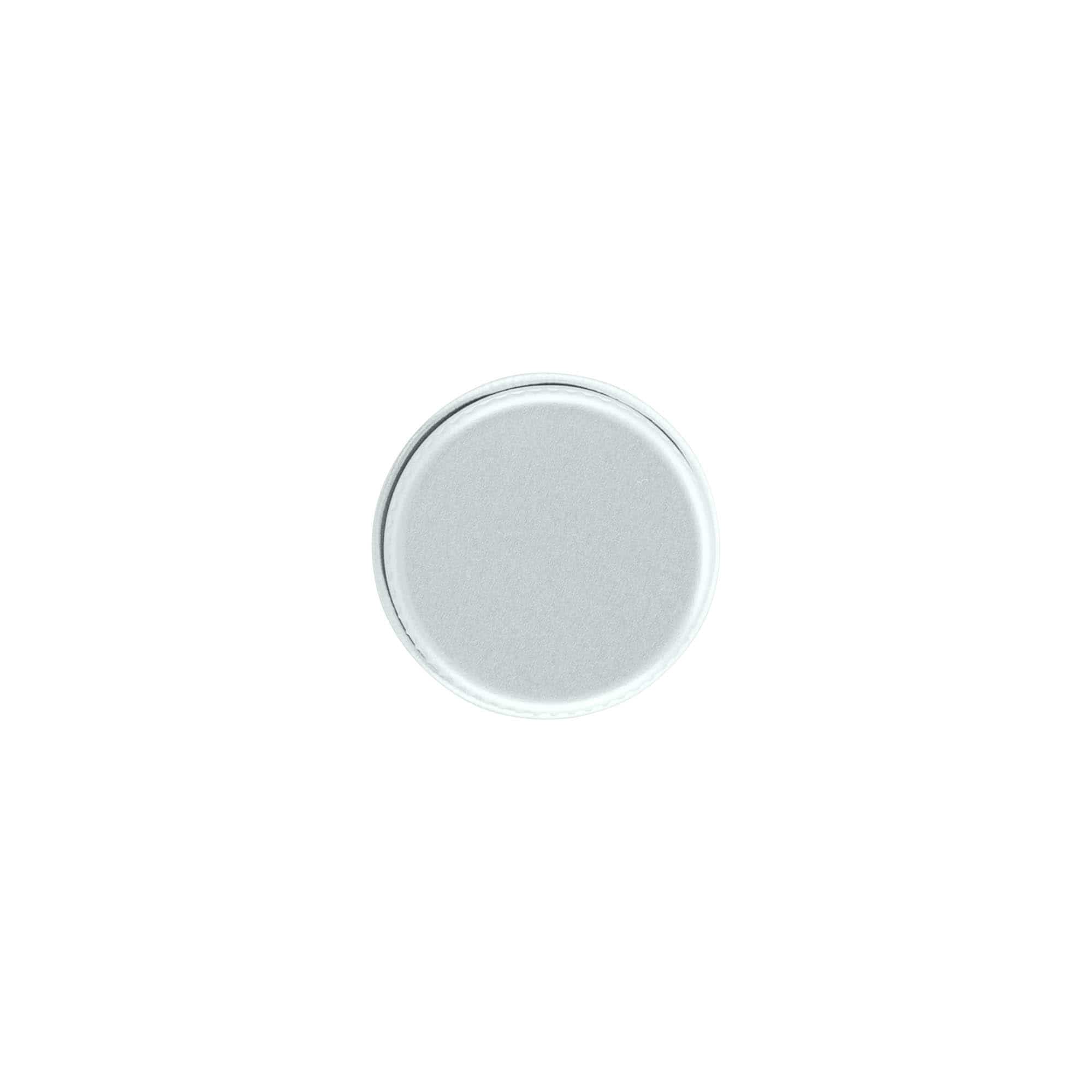 Screw cap, metal, silver, for opening: 24/410 Screw cap, metal, silver, for opening: 24/410