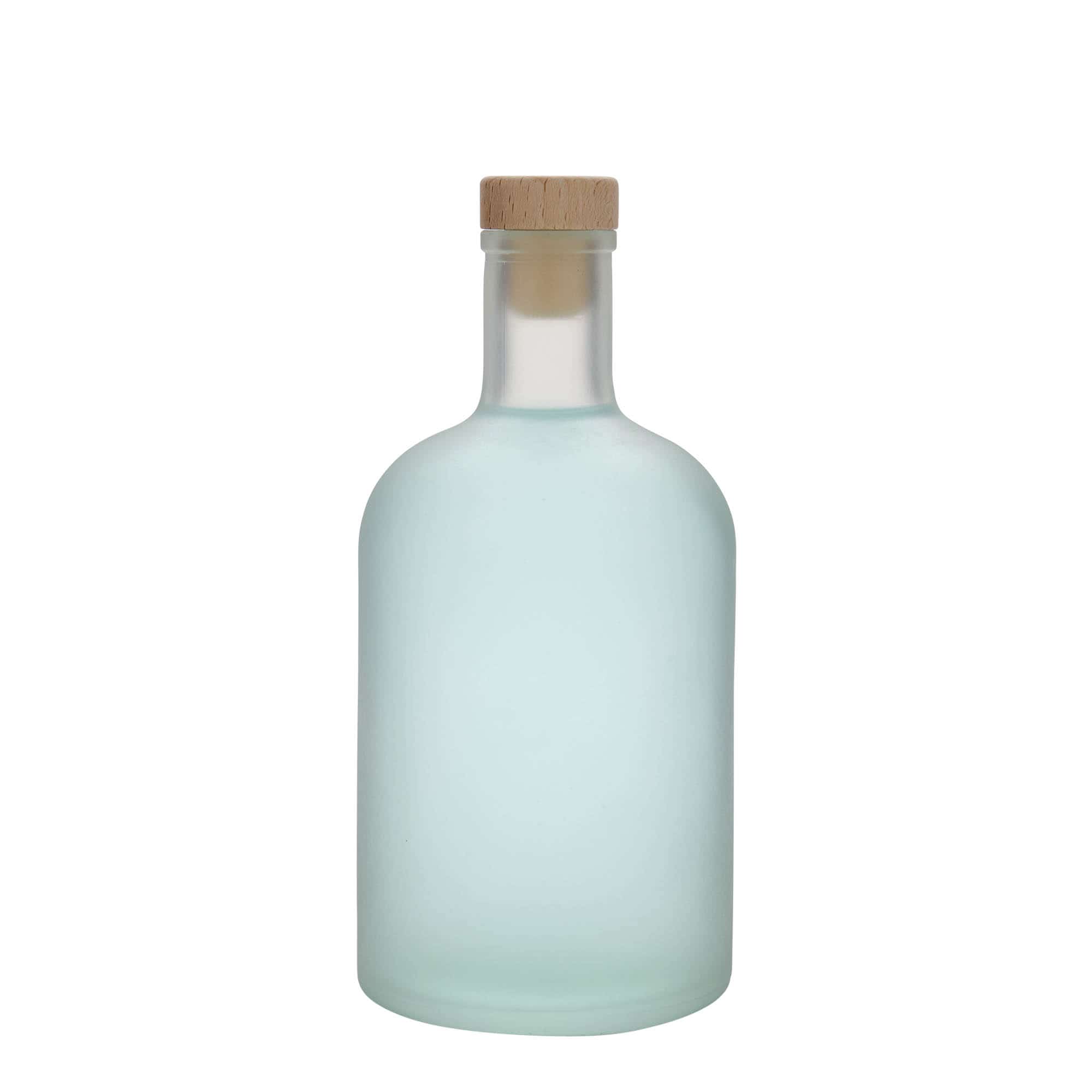 700 ml glass bottle 'Gerardino', frosted, closure: cork