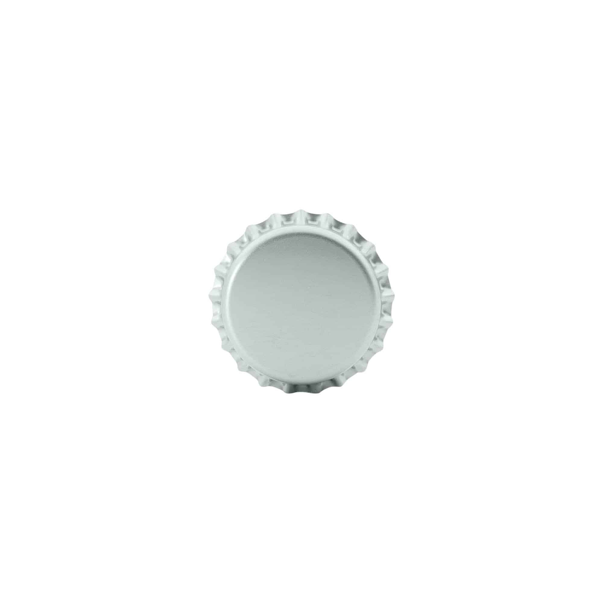 Crown caps 26 mm, metal, silver Crown caps 26 mm, metal, silver