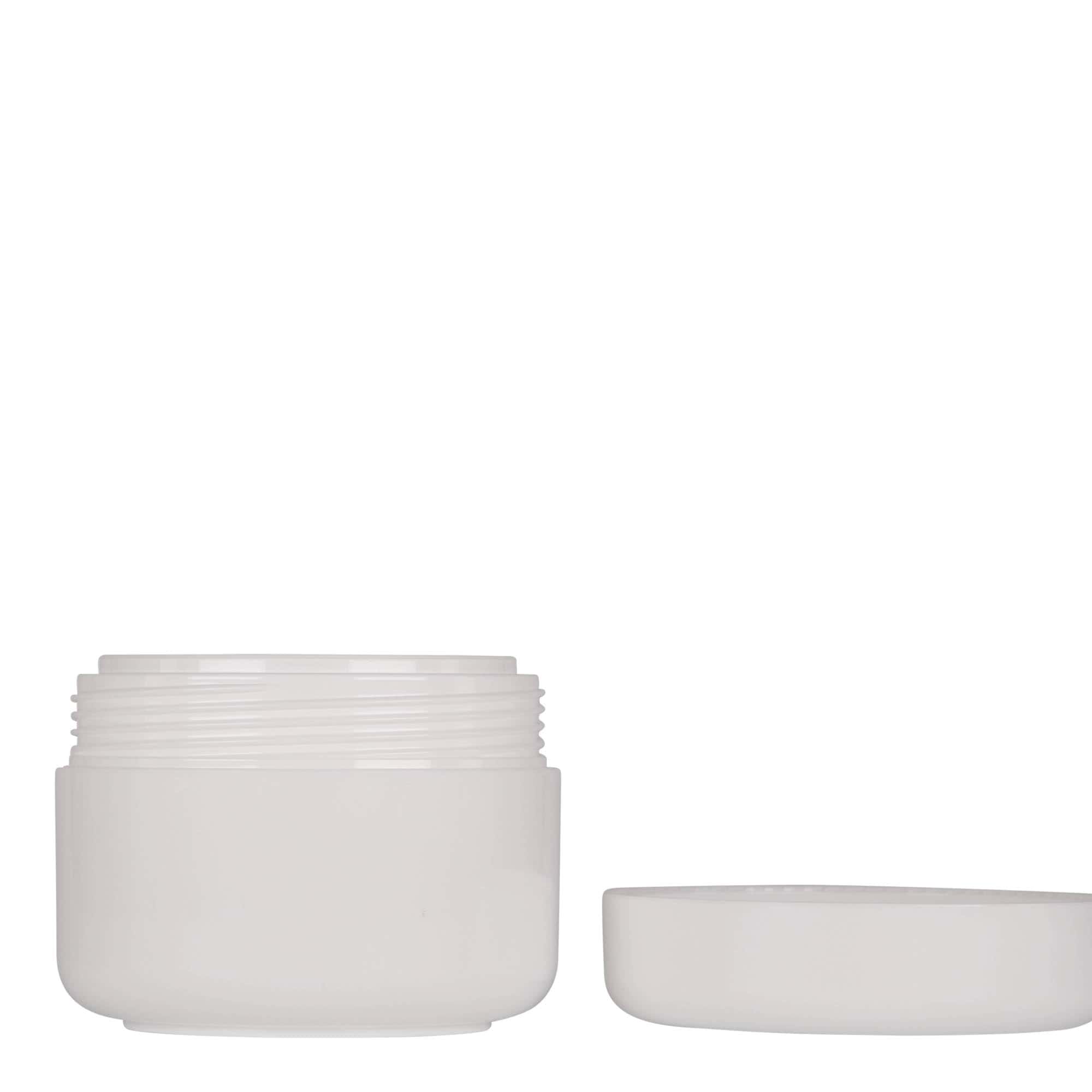 100 ml plastic jar 'Bianca', PP, white, opening: screw cap