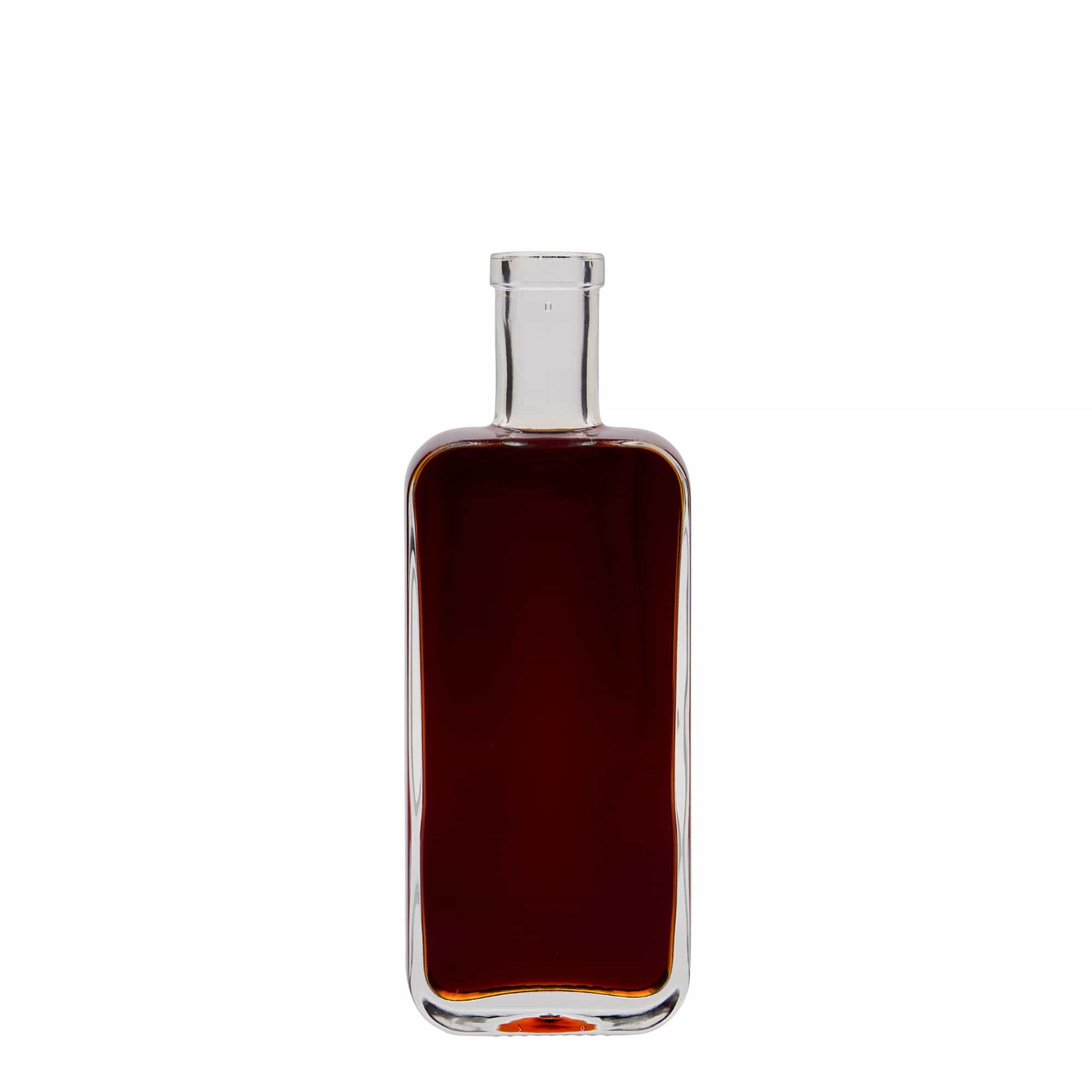 200 ml glass bottle 'Nice', rectangular, opening: cork 200 ml glass bottle 'Nice', rectangular, opening: cork