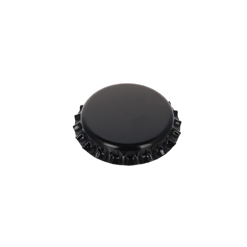 Crown caps 29 mm, metal, black Crown caps 29 mm, metal, black