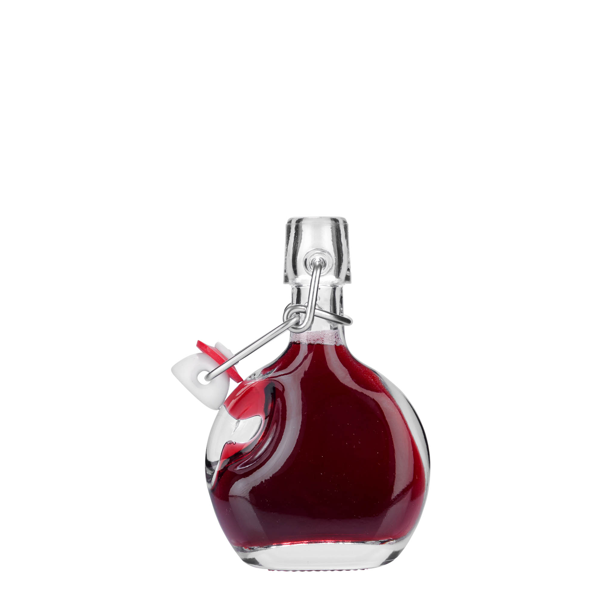 40 ml glass bottle 'Lukas', oval, opening: swing top closure