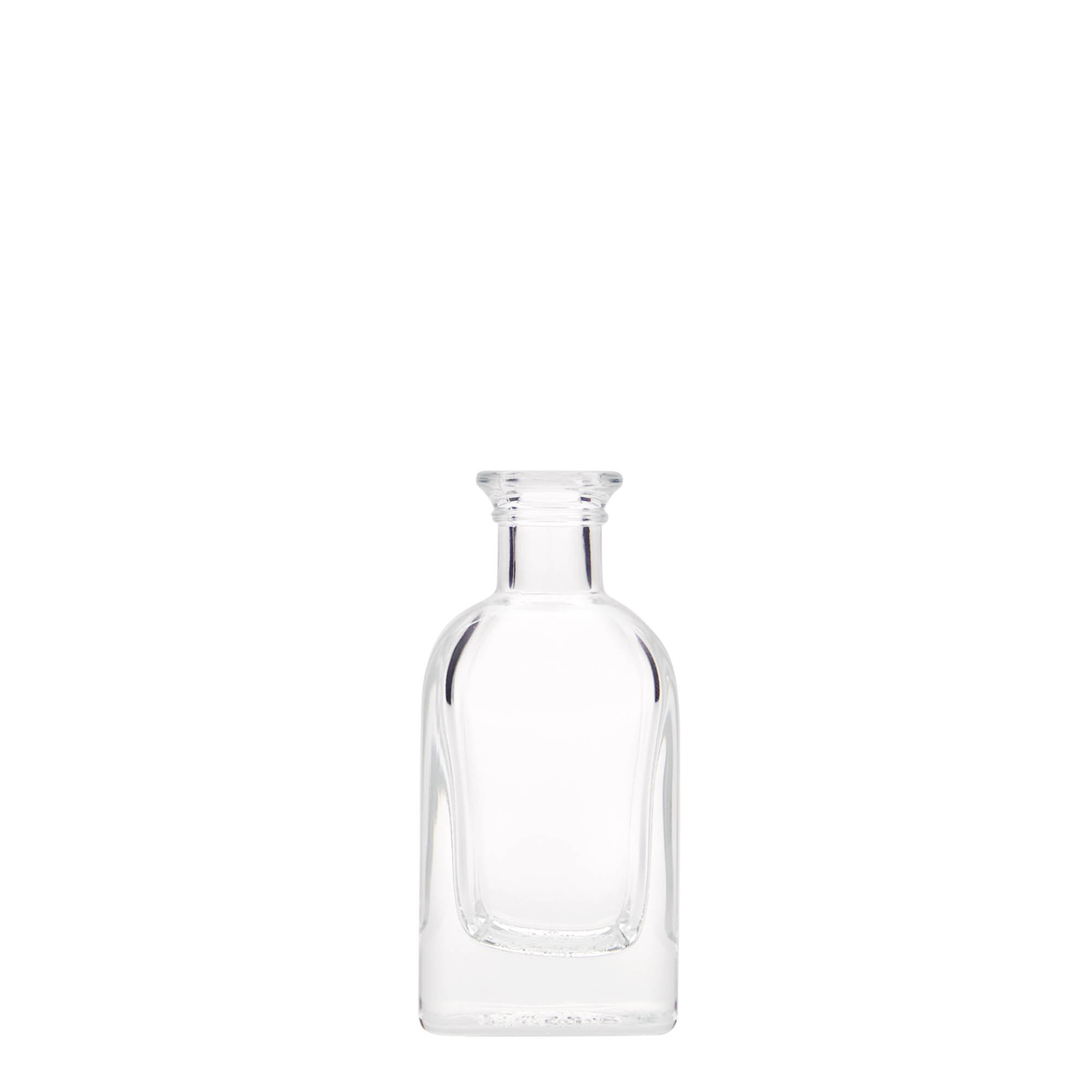 40 ml glass bottle Apothecary Carré, square, opening: cork 40 ml glass bottle Apothecary Carré, square, opening: cork