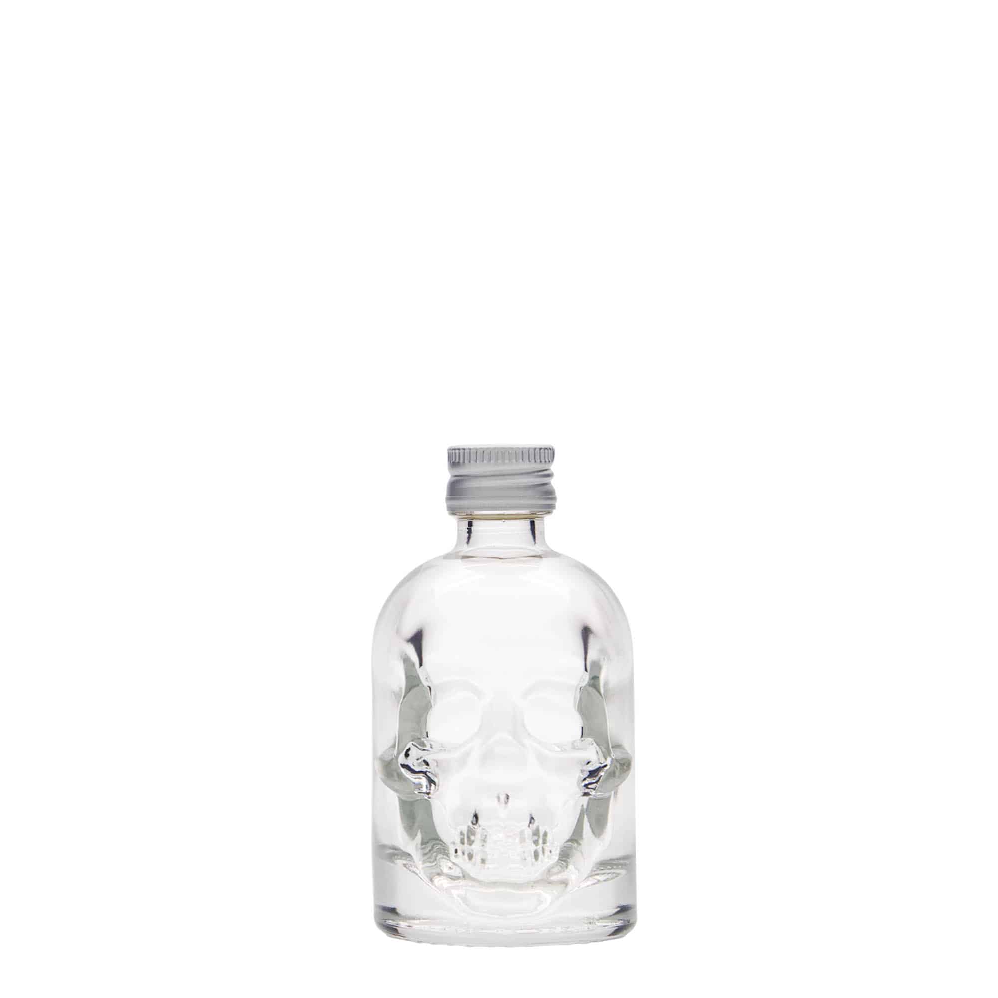 50 ml glass bottle ‘Skull’, opening: PP 18