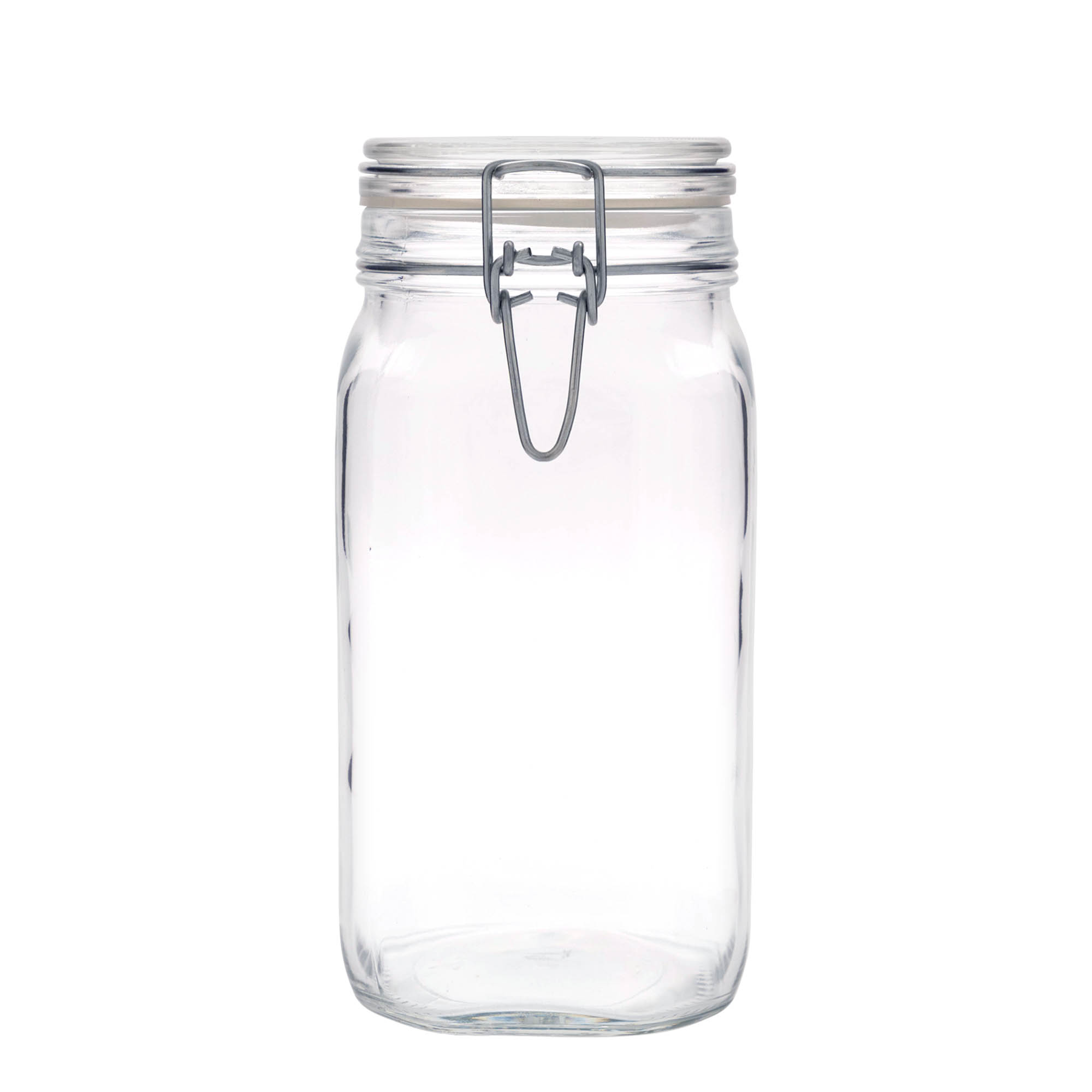 1,500 ml wire bail jar 'Fido', square, opening: wire bail closure 1,500 ml wire bail jar 'Fido', square, opening: wire bail closure