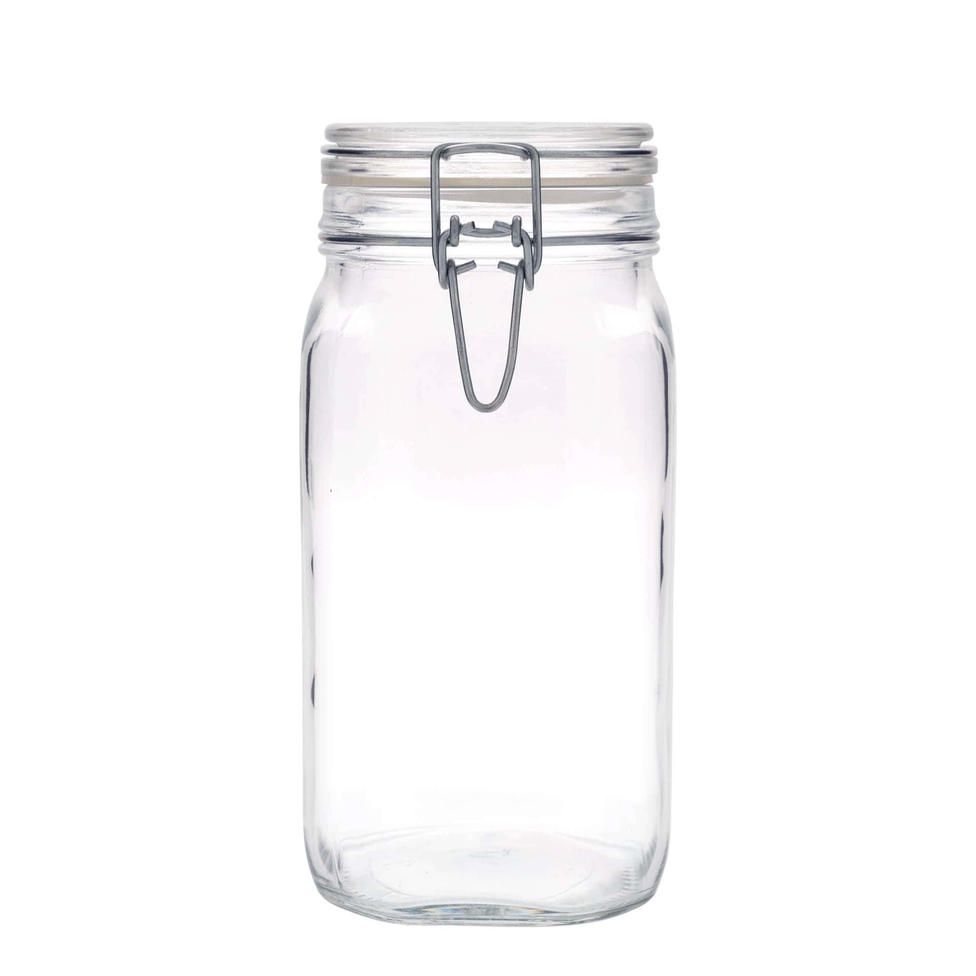 1,500 ml wire bail jar 'Fido', square, opening: wire bail closure