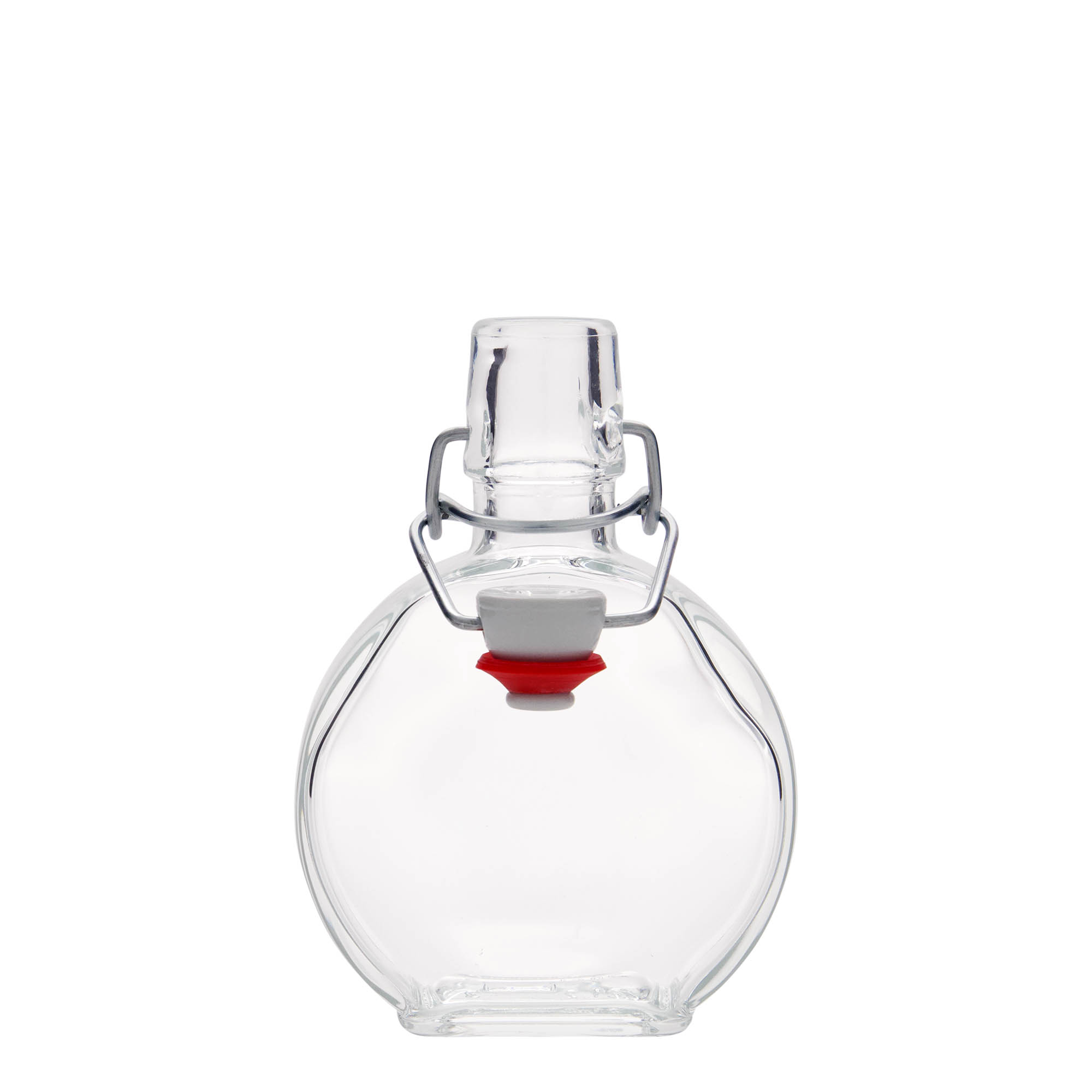 200 ml glass bottle ‘Sensatione’, rectangular, opening: swing top closure