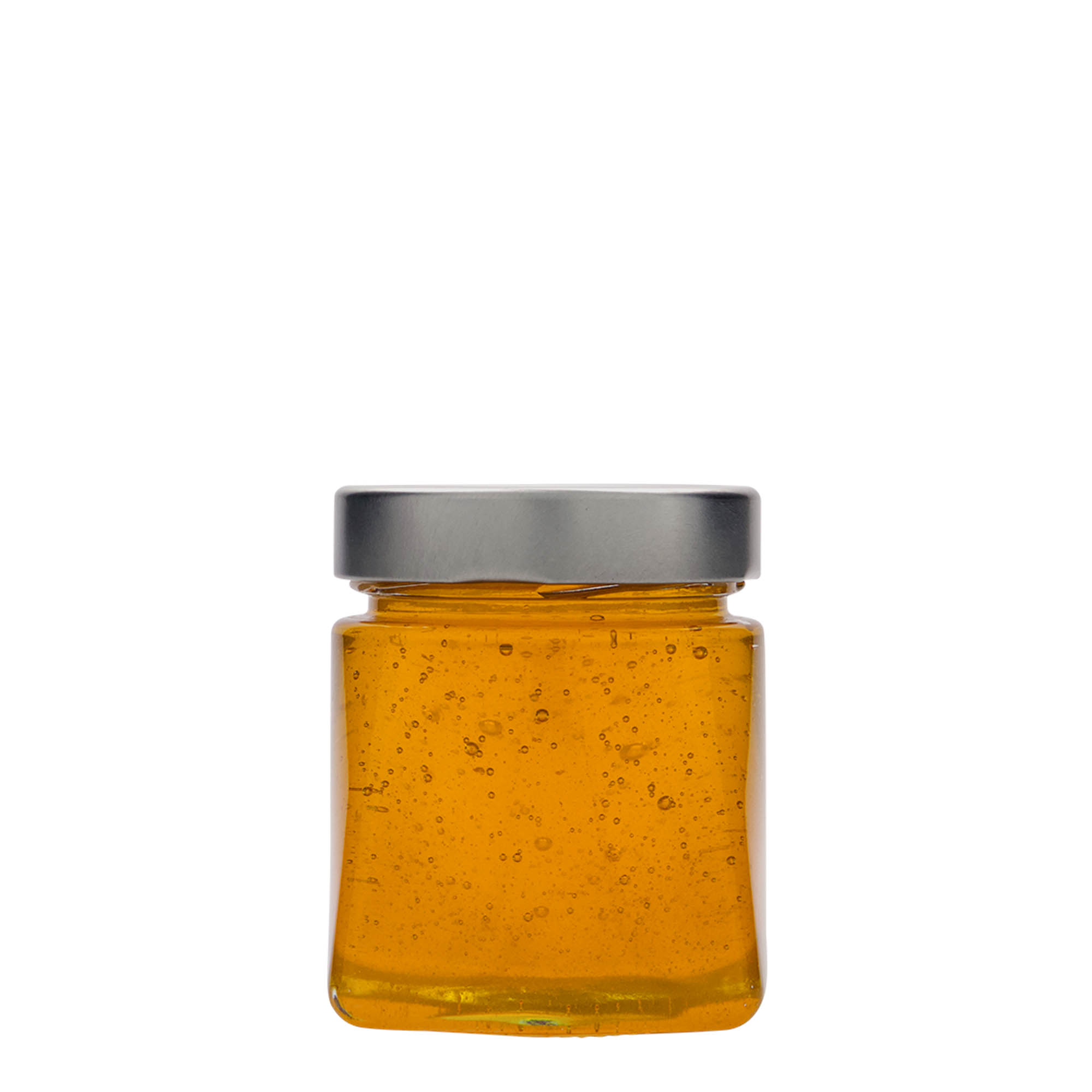 212 ml square glass 'Luxor', opening: Deep-Twist-Off (DTO 63)
