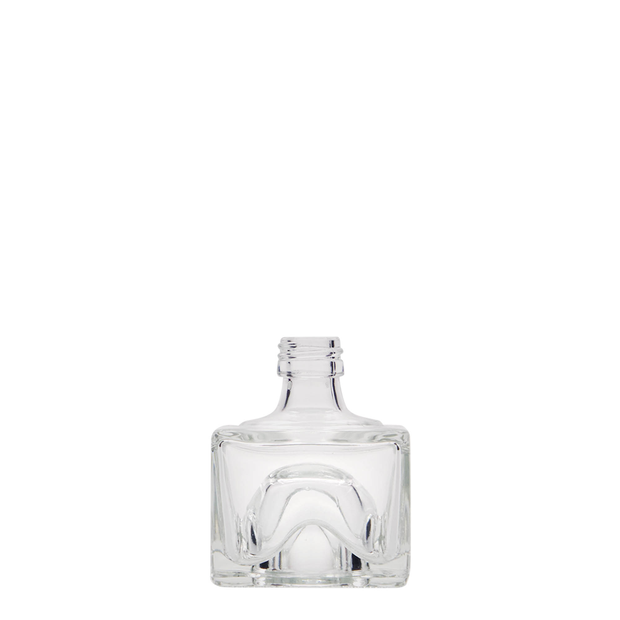 40 ml glass bottle 'Cocolores', square, opening: PP 18