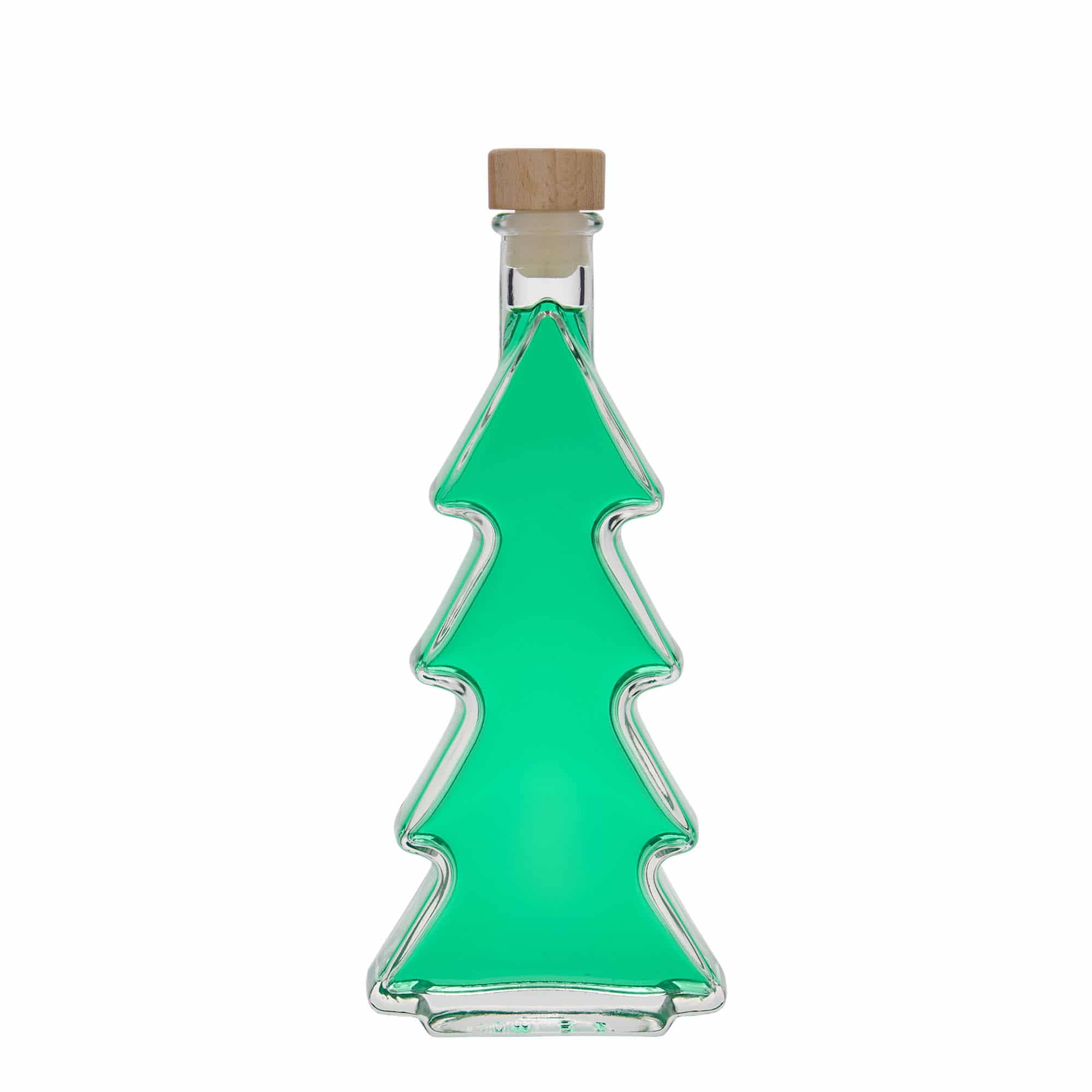 200 ml glass bottle 'Christmas tree', opening: cork
