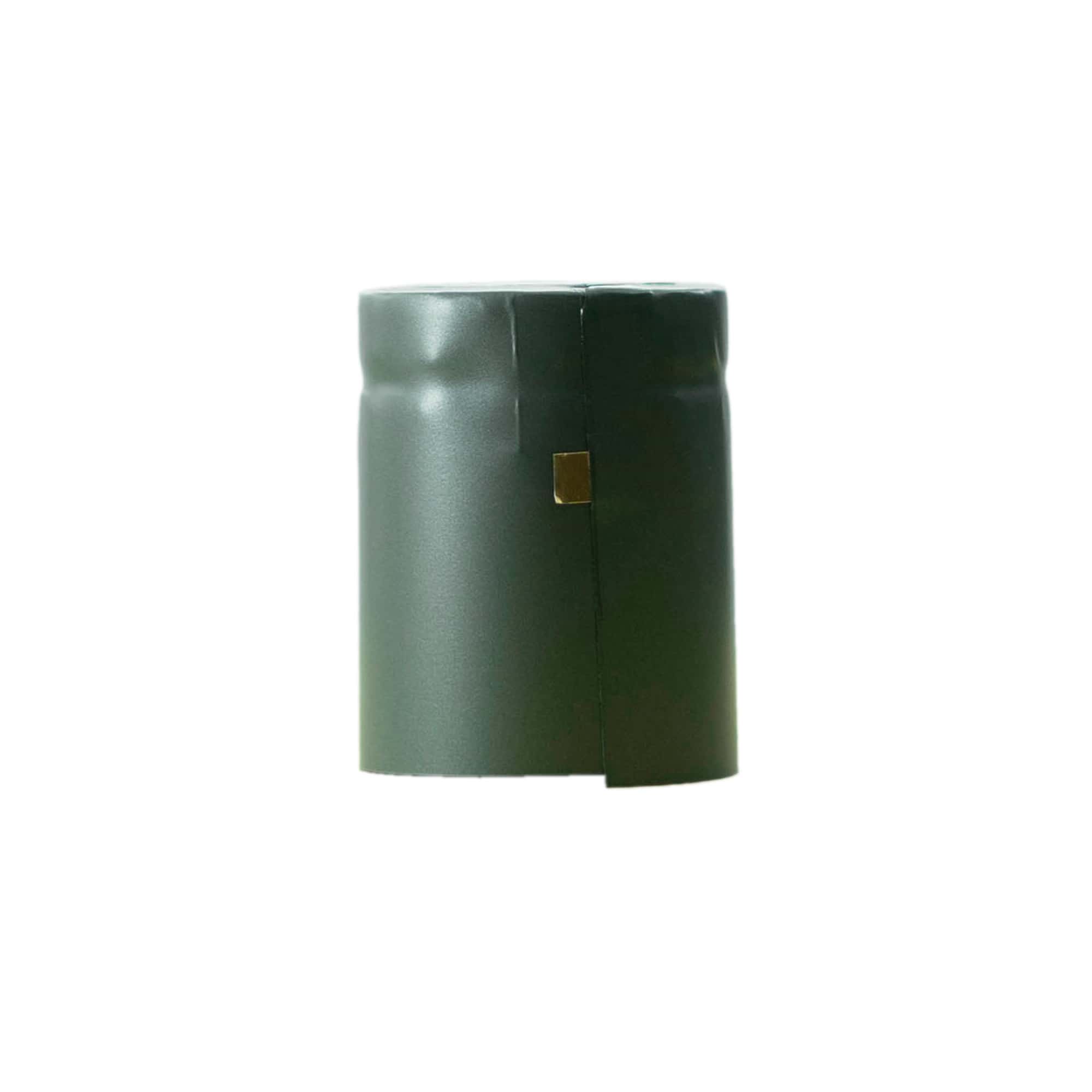 Shrink capsule 32x41, PVC plastic, anthracite