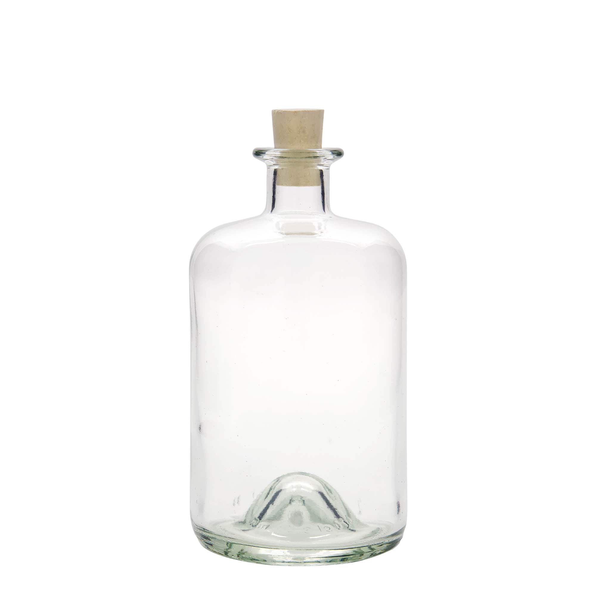 700 ml glass bottle apothecary, opening: cork