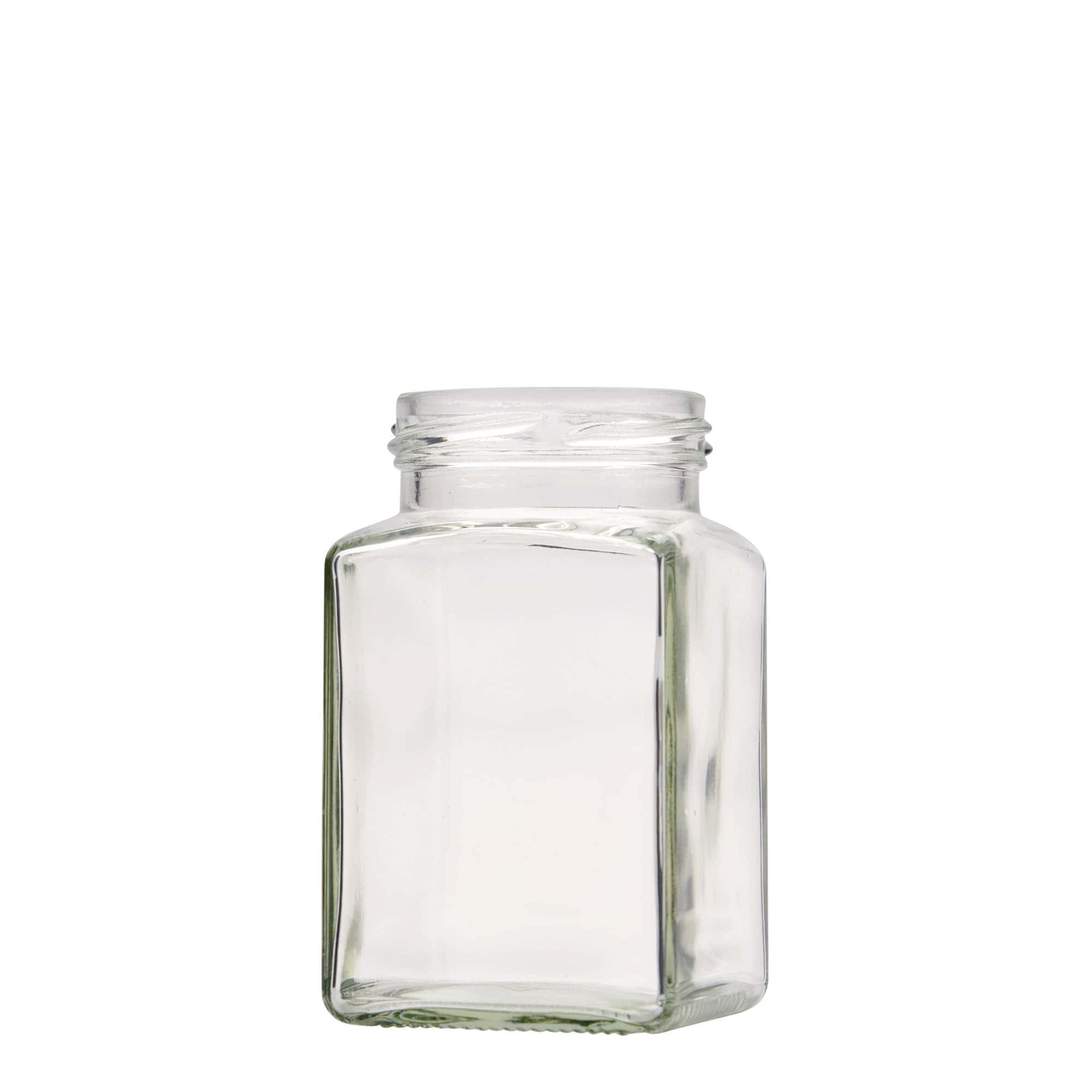 260 ml square glass, opening: Twist-Off (TO 58) 260 ml square glass, opening: Twist-Off (TO 58)