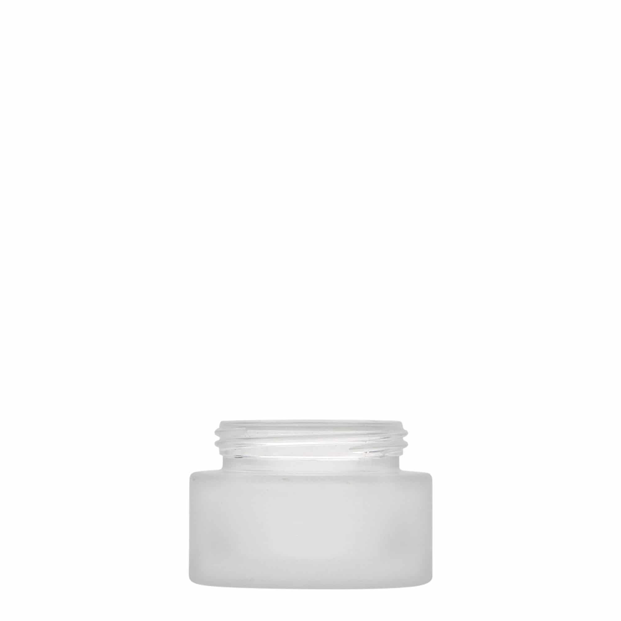 30 ml jar 'Platinum Edition', glass, frosted, opening: screw cap