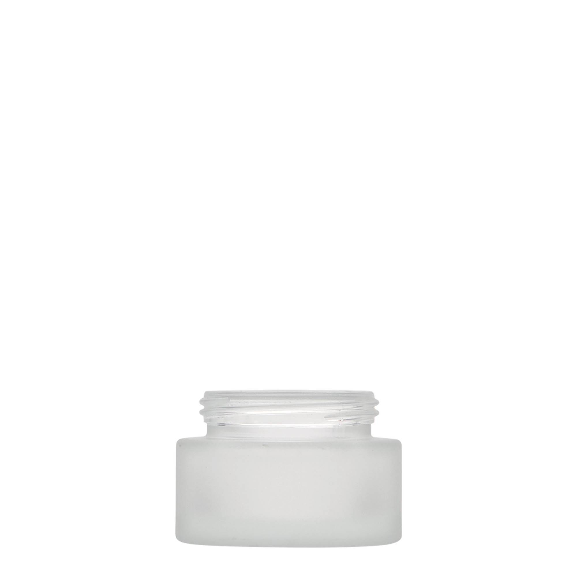 30 ml jar ‘Platinum Edition’, glass, frosted, opening: screw cap