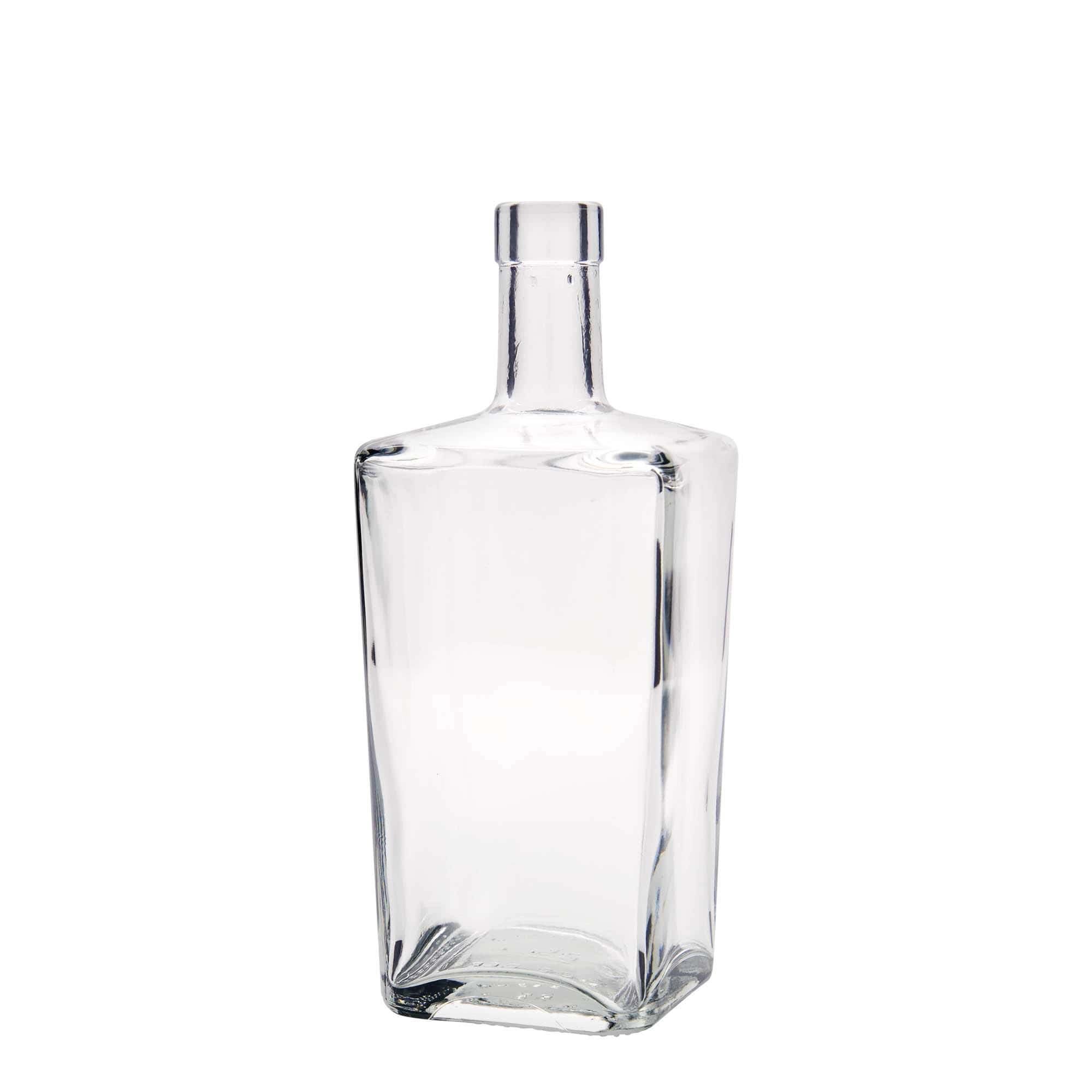 700 ml glass bottle 'Noel', square, opening: cork 700 ml glass bottle 'Noel', square, opening: cork