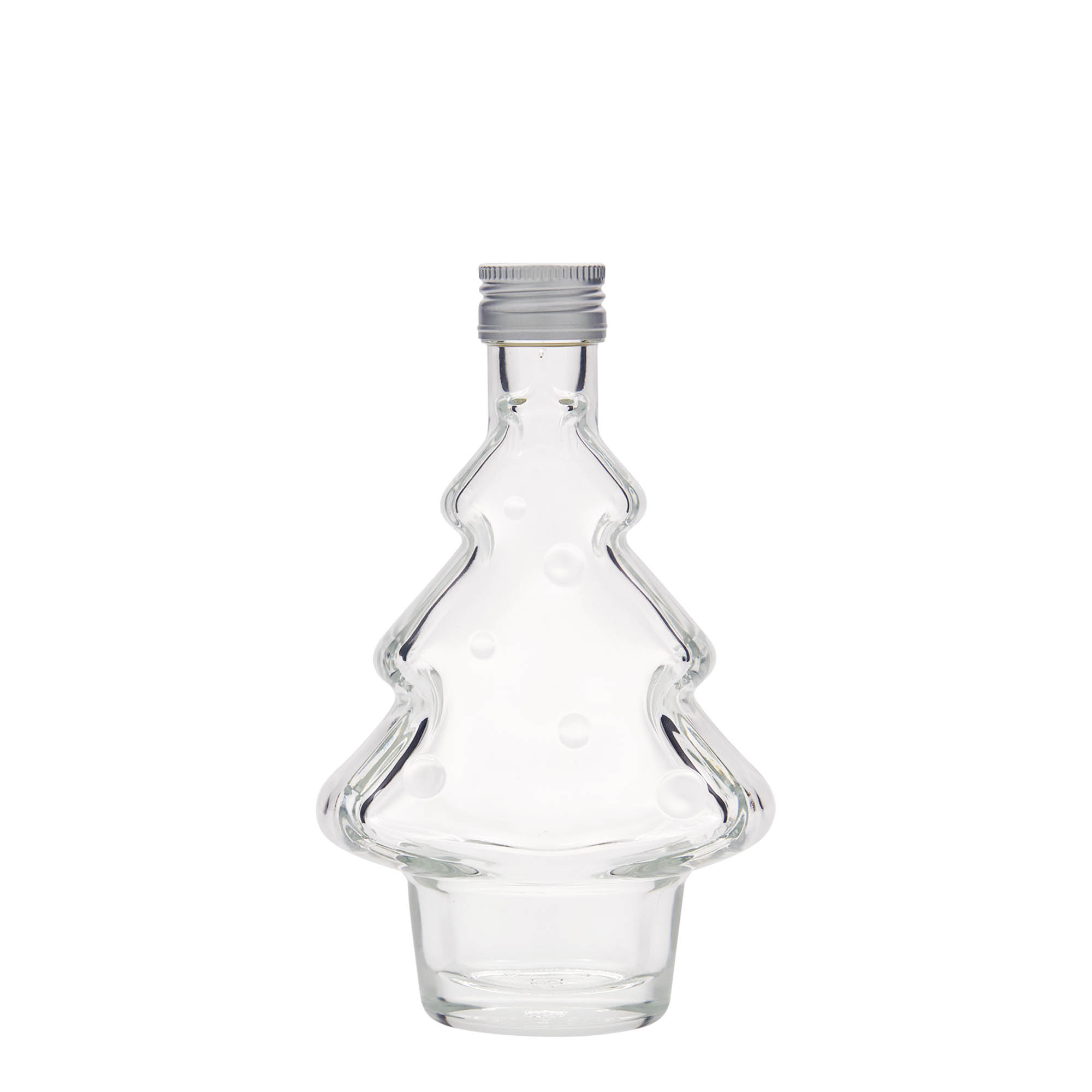 200 ml glass bottle 'Christmas tree', opening: PP 28