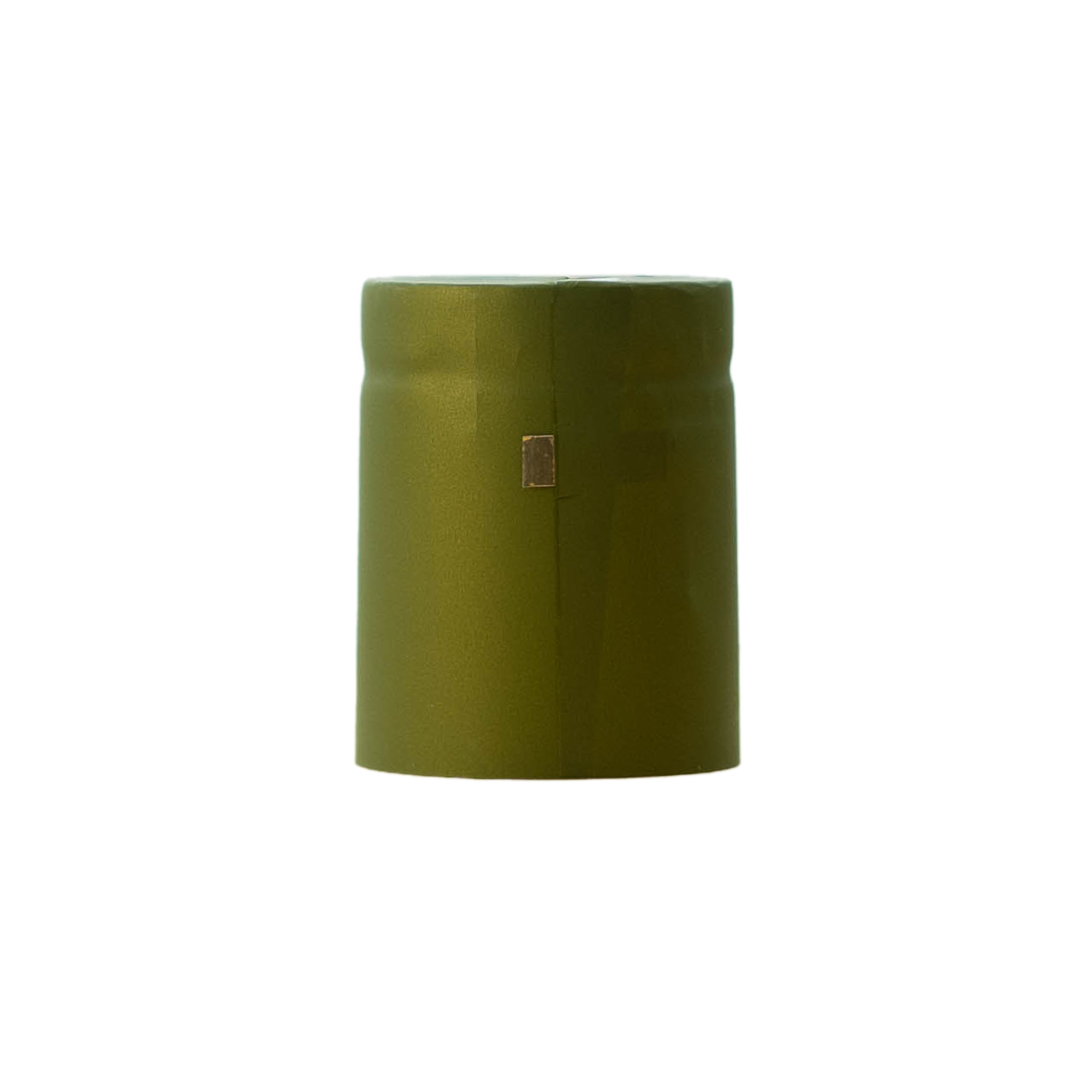 Shrink capsule 32x41, PVC plastic, olive green Shrink capsule 32x41, PVC plastic, olive green