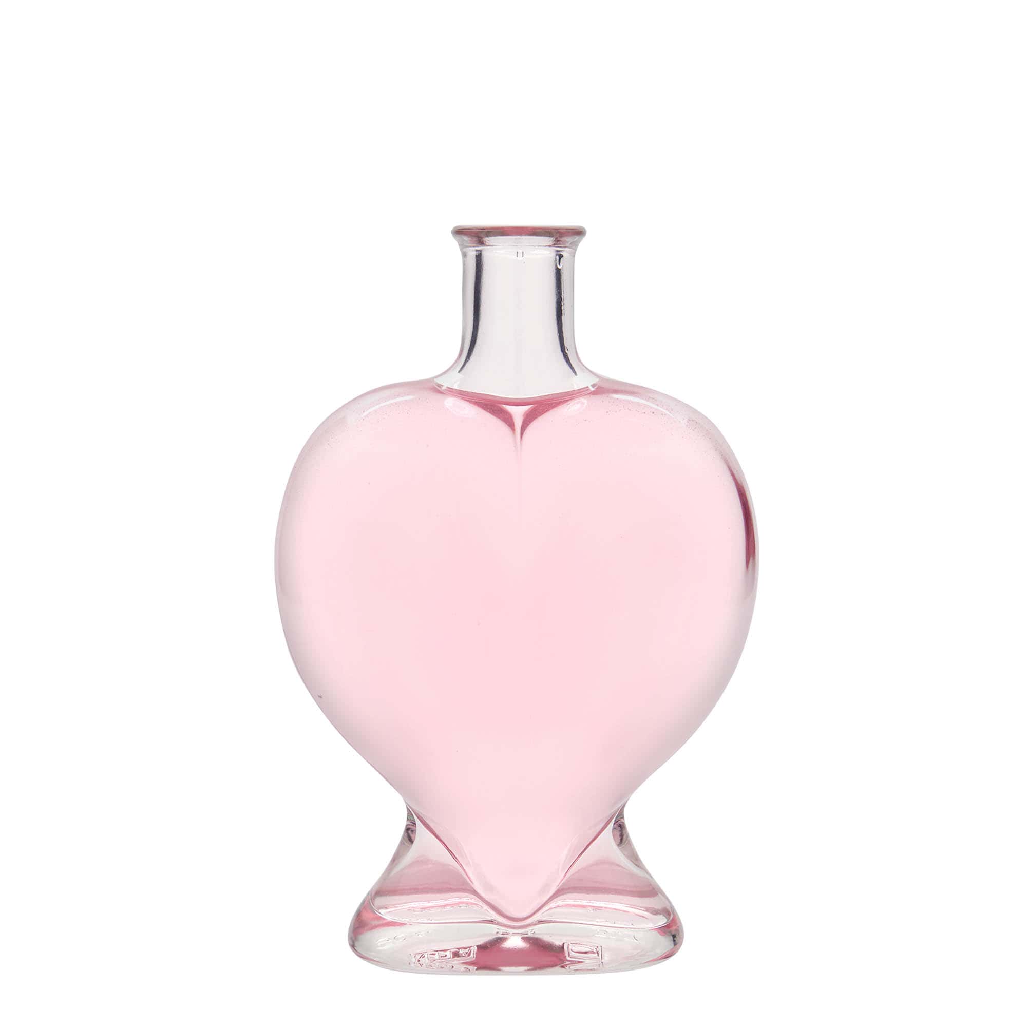 500 ml glass bottle 'Heart', closure: cork