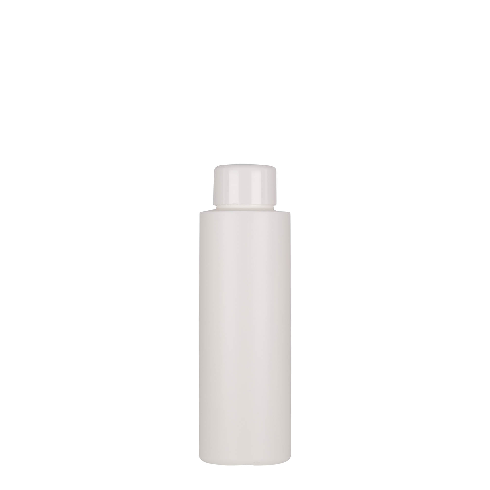 100 ml plastic bottle ‘Pipe’, green HDPE, white, opening: 24/410