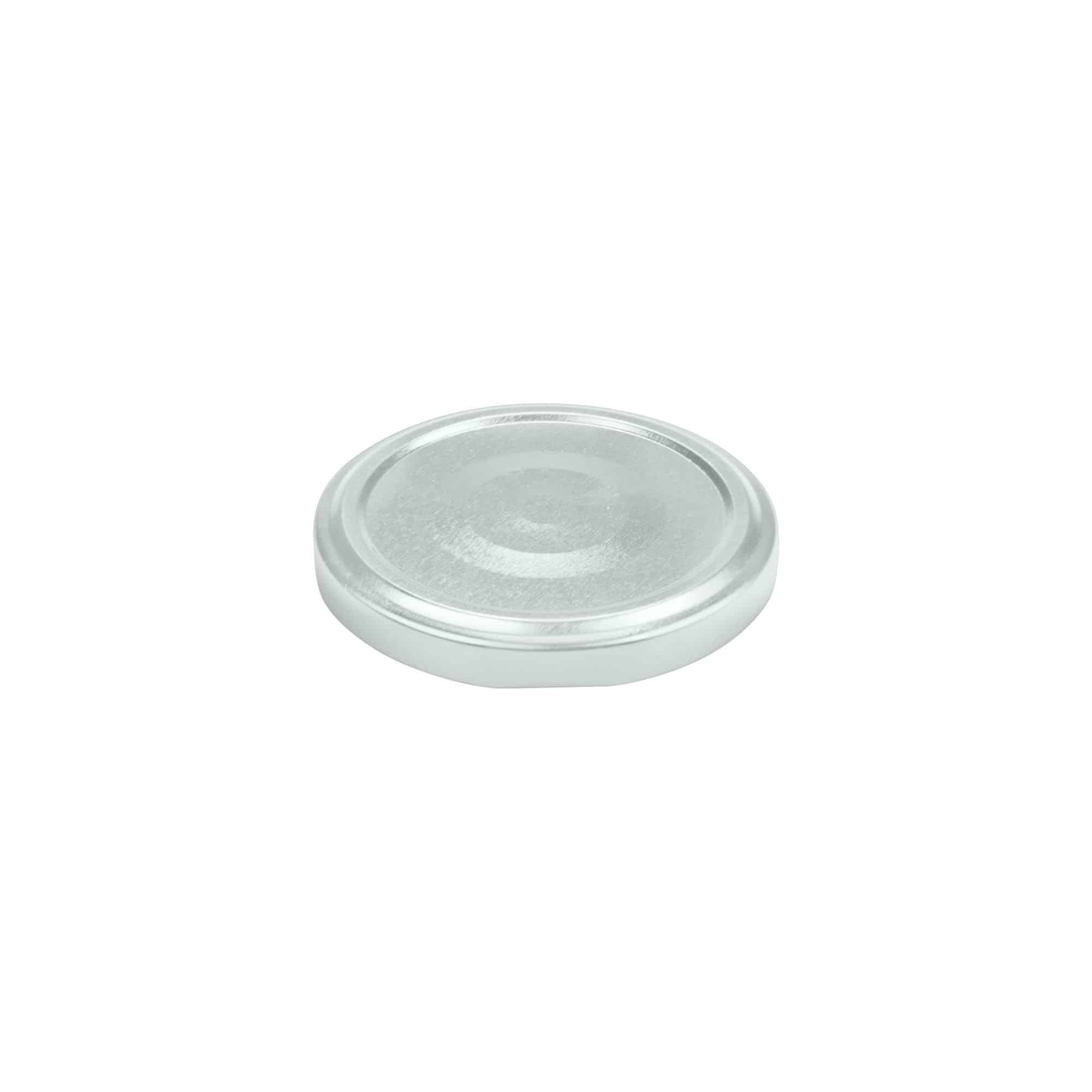 Twist-off lid, tinplate, silver, for opening: TO 66
