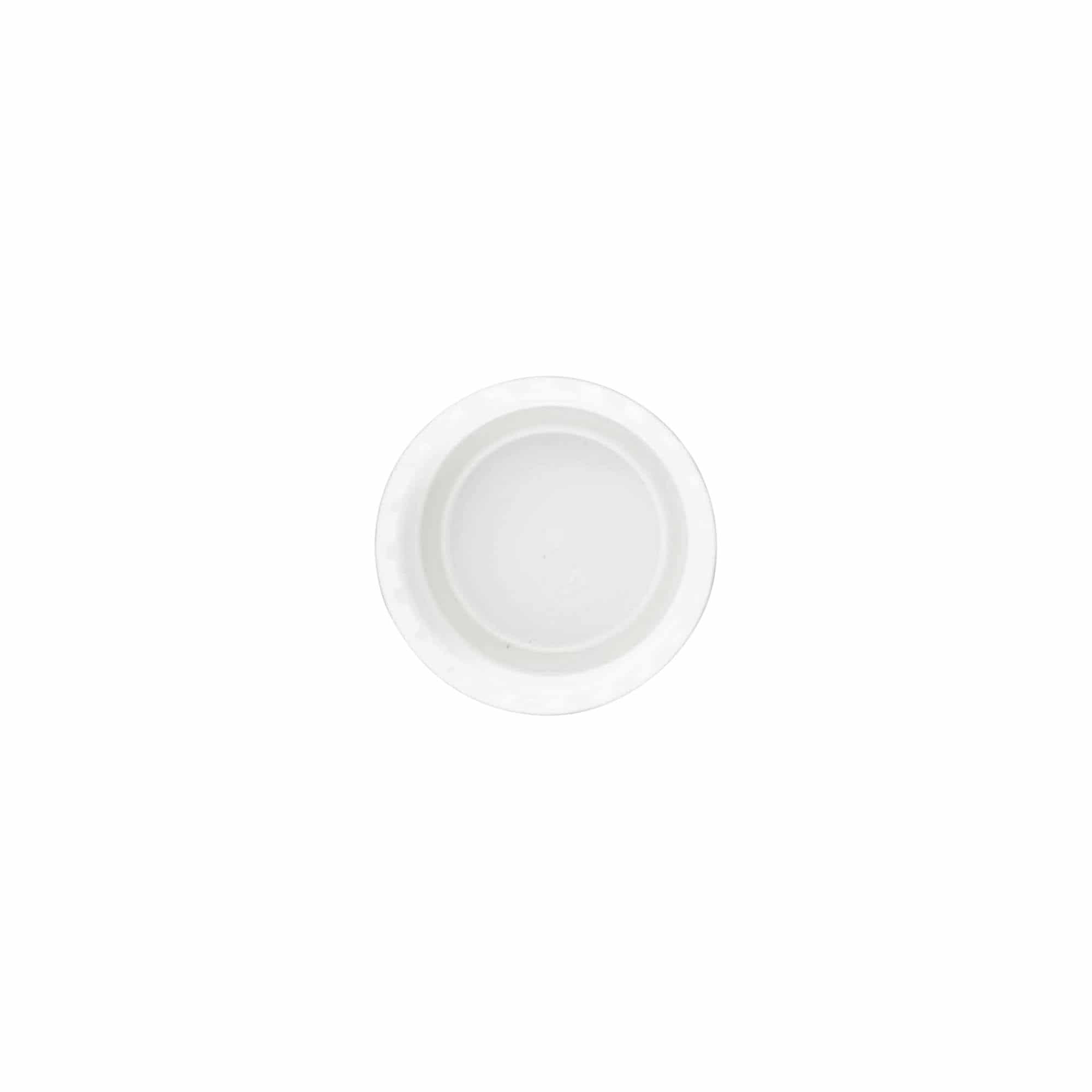 Screw cap, PP plastic, white, for opening: 24/410