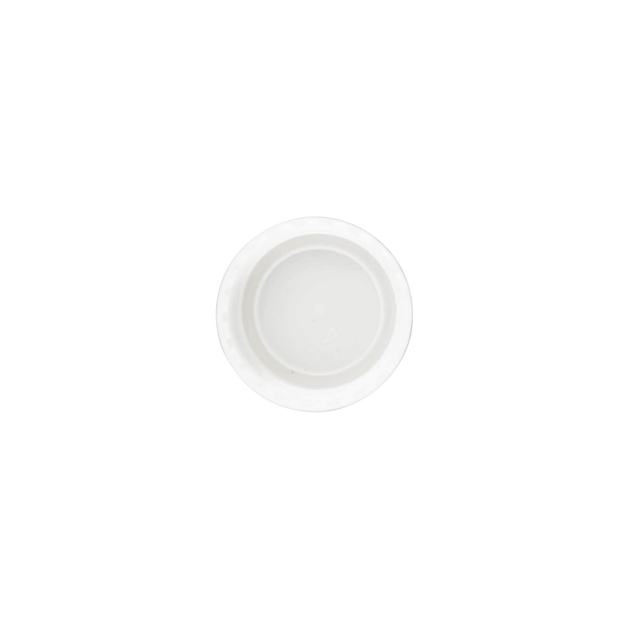 Screw cap, PP plastic, white, for opening: 24/410 Screw cap, PP plastic, white, for opening: 24/410