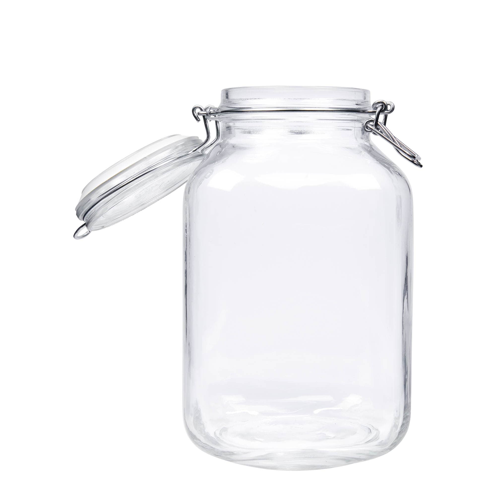 3,000 ml wire bail jar 'Fido', square, opening: wire bail closure 3,000 ml wire bail jar 'Fido', square, opening: wire bail closure