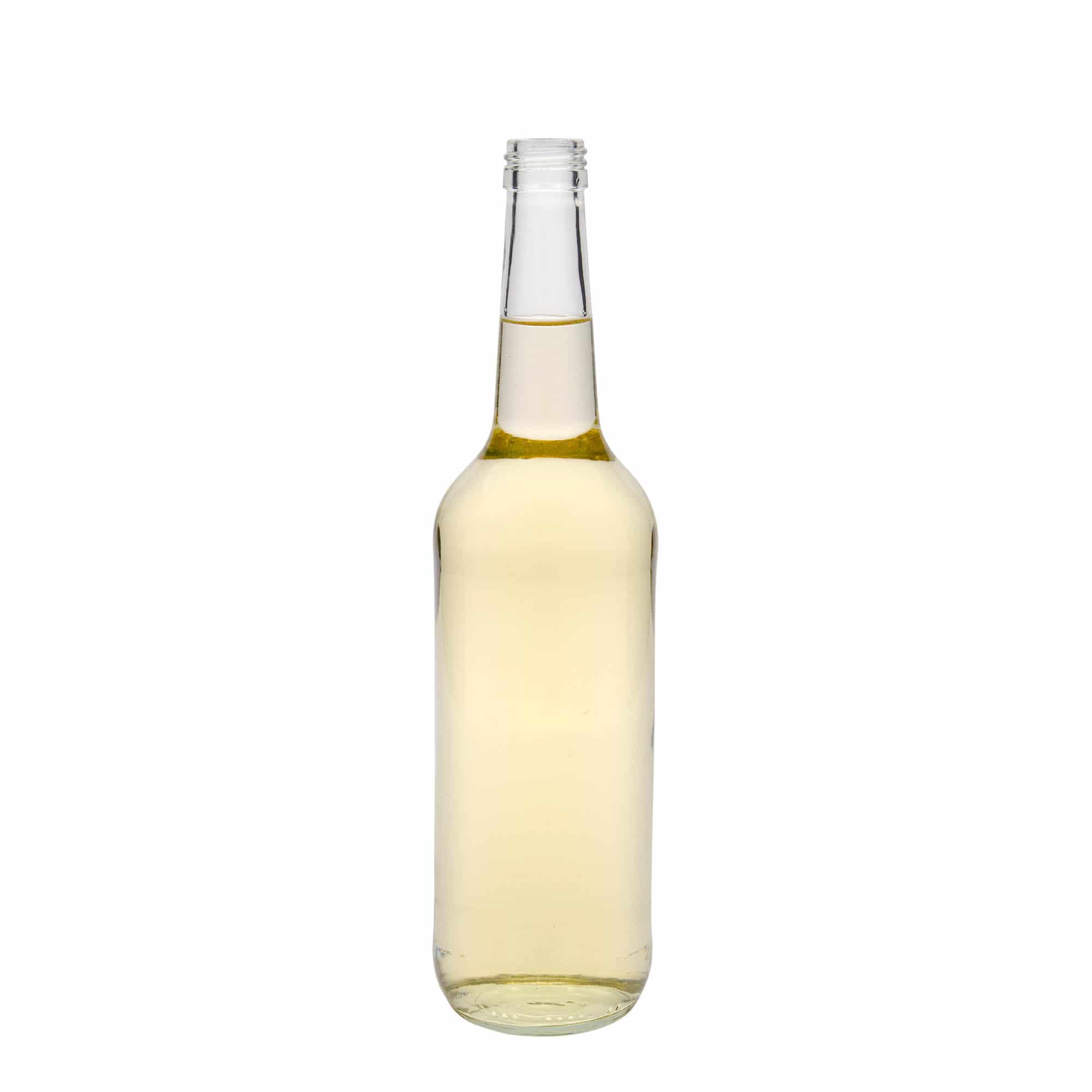 700 ml straight neck glass bottle, closure: PP 28
